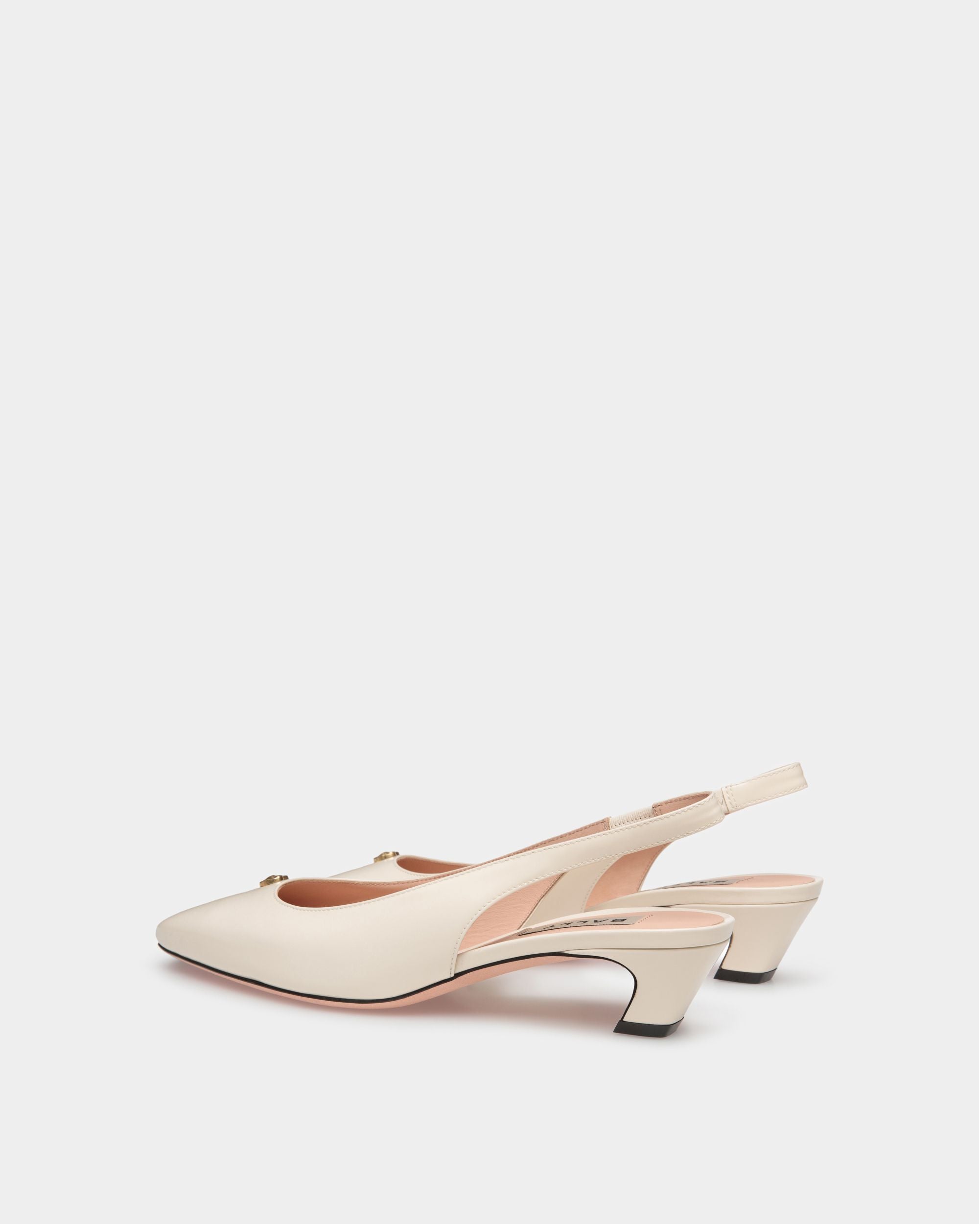 Bally Global - Sylt Slingback Pump In White Leather - White