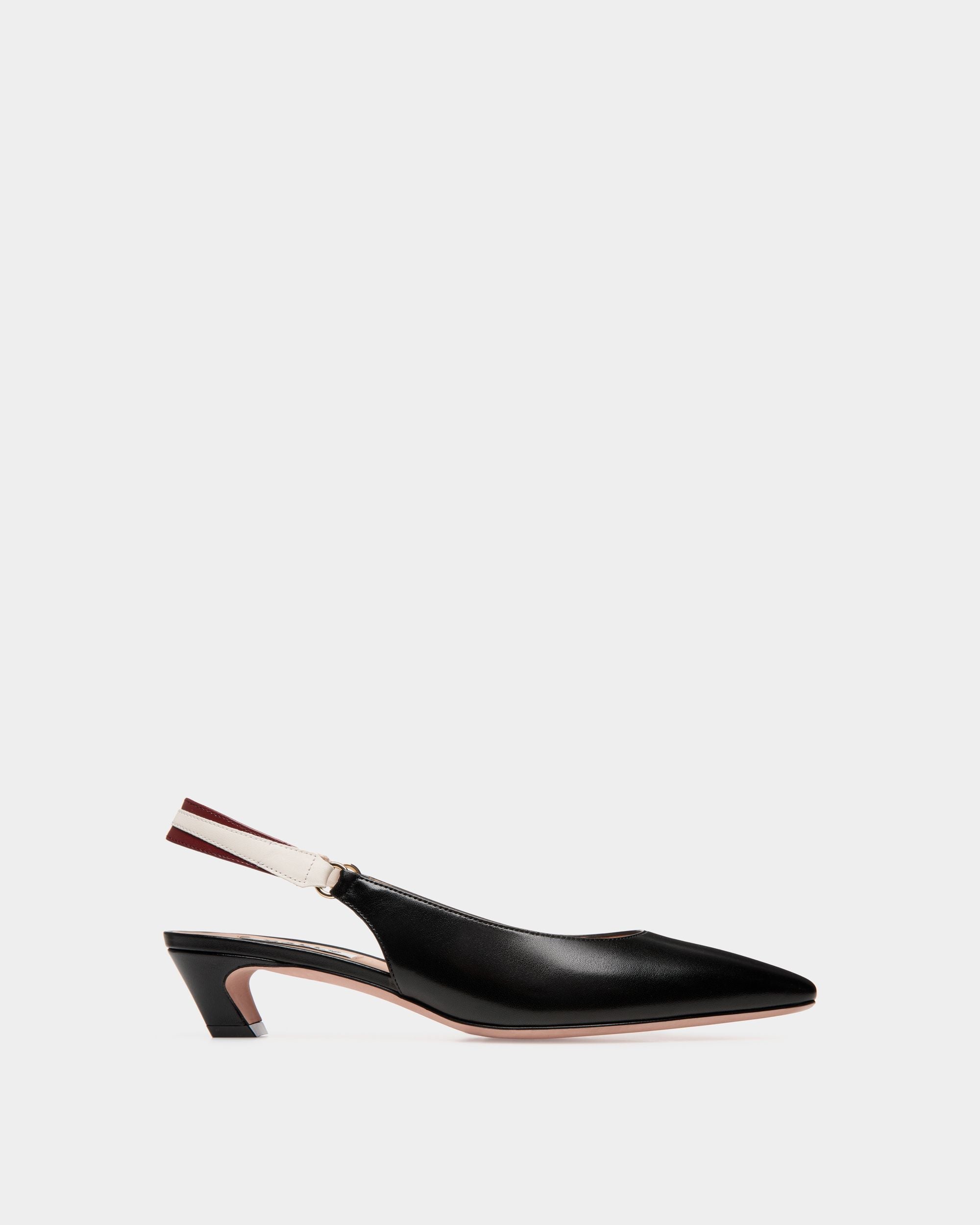 Bally Global - Sylt Slingback Pump In Black Nappa Leather - Black