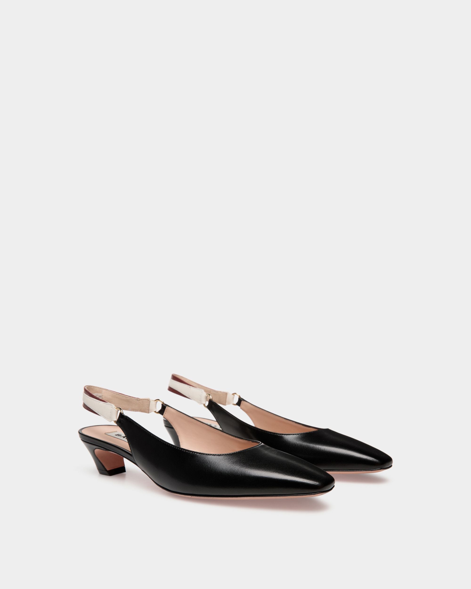 Bally Global - Sylt Slingback Pump In Black Nappa Leather - Black