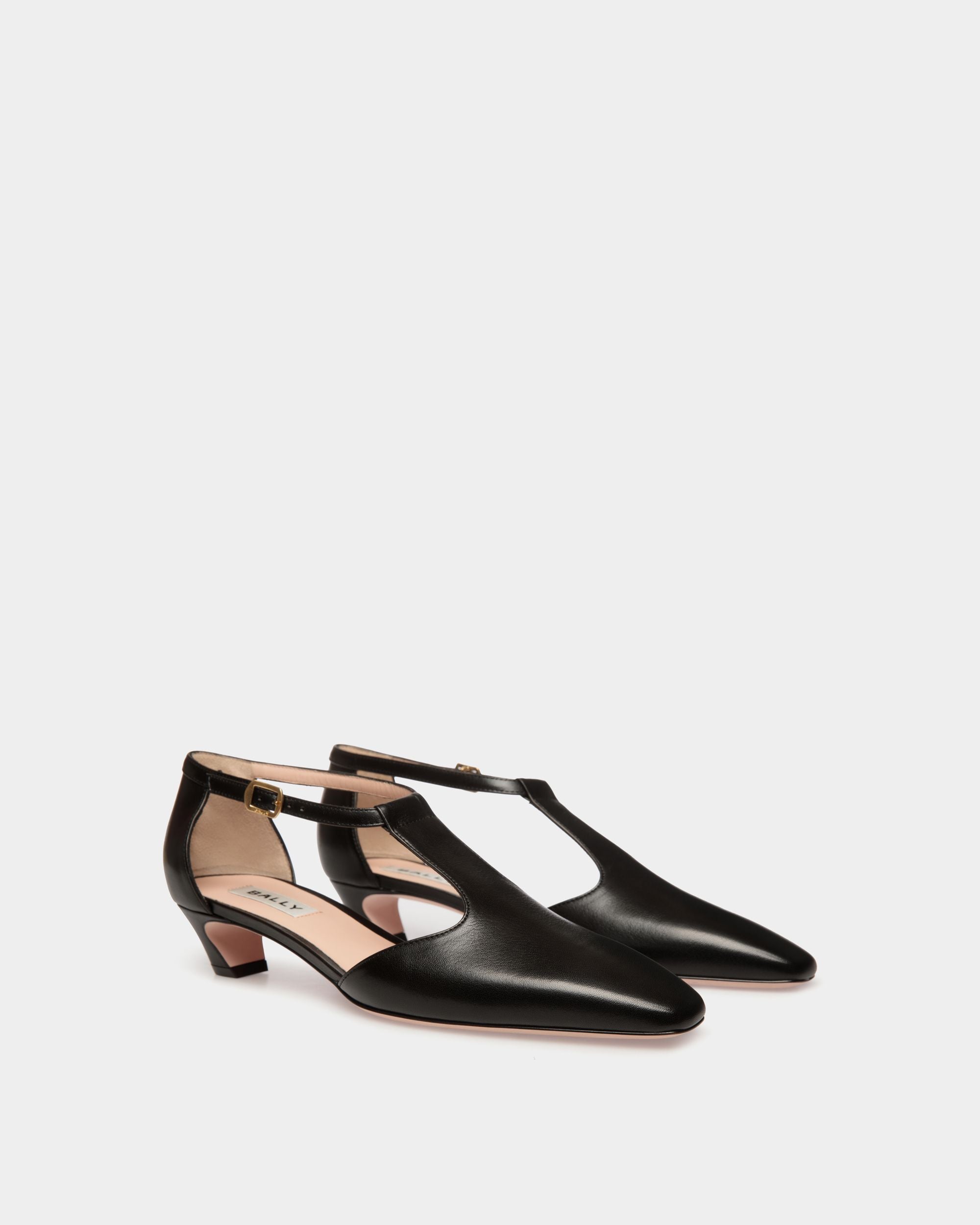 Bally Global - Sylt Pump in Black Leather - Negro