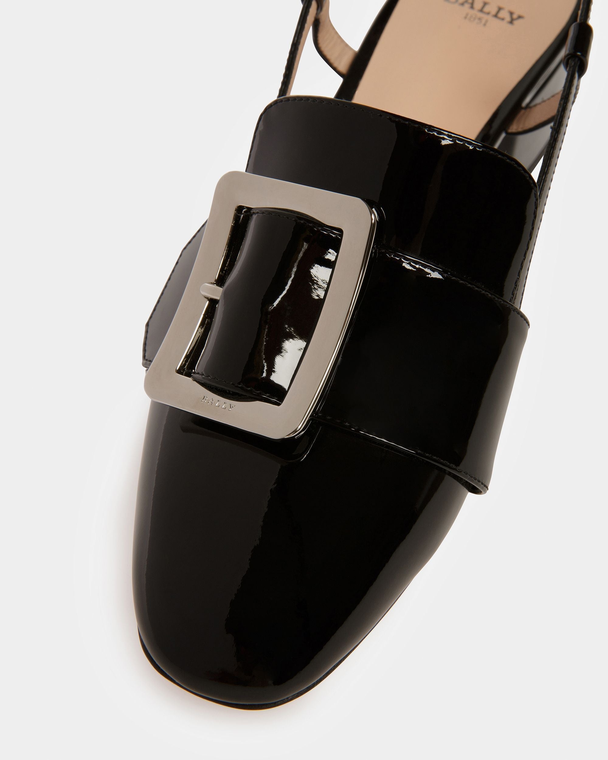 Bally Global - Jasmine Leather Slingback Pumps In Black - Negro