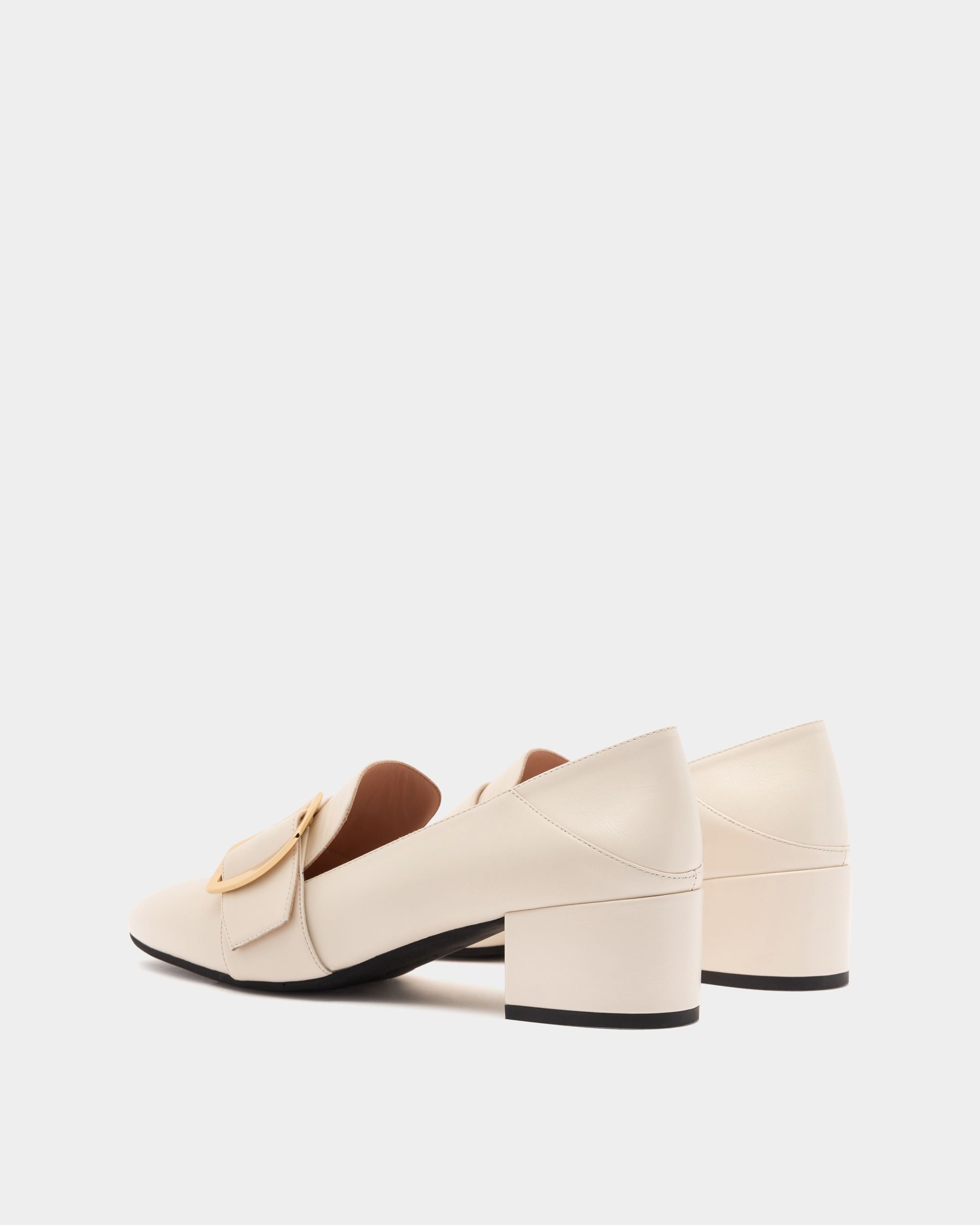 Bally Global - Bally Boucle Pump In Ivory Leather - White