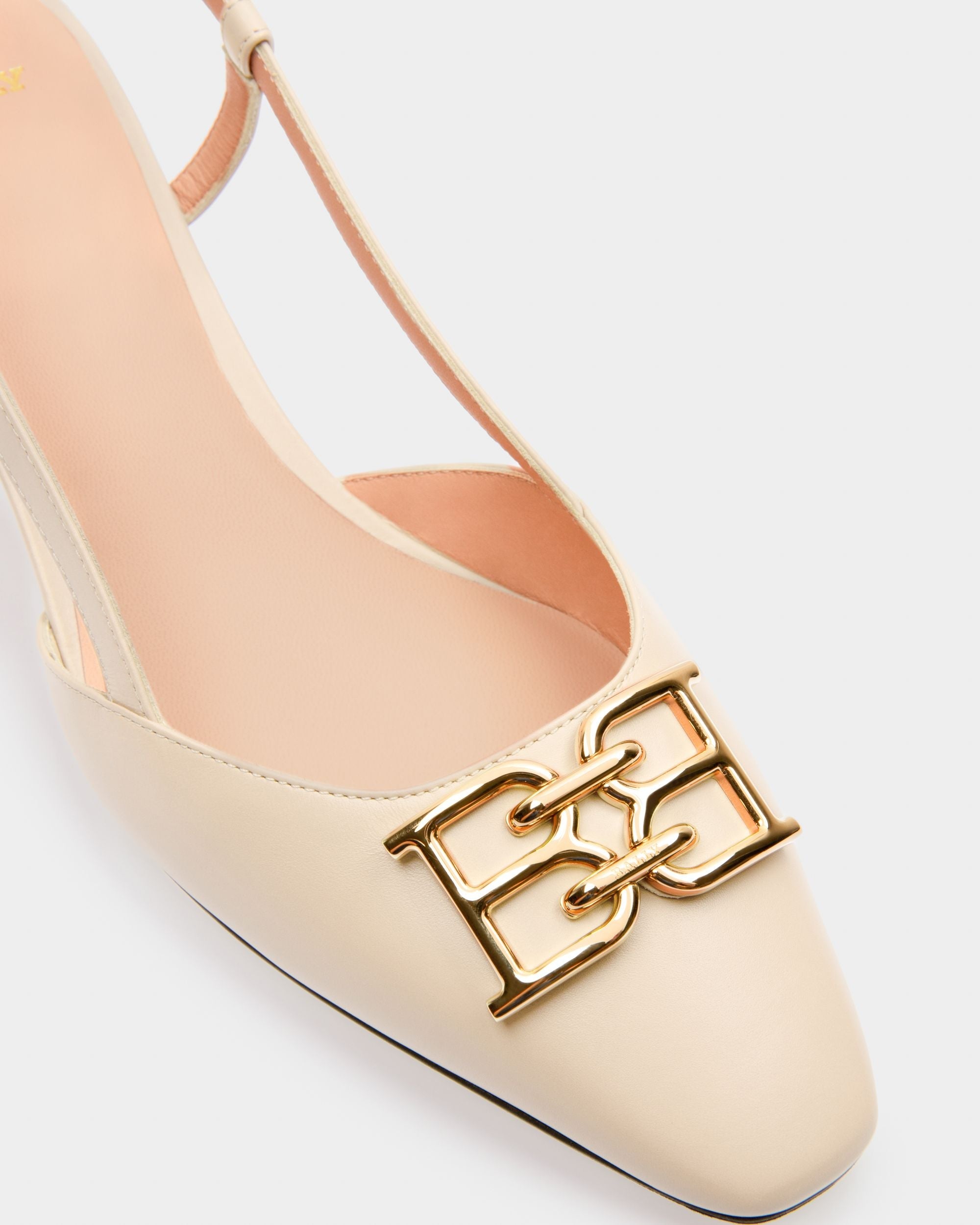 Bally Global - Eva Leather Pumps In Bone - White