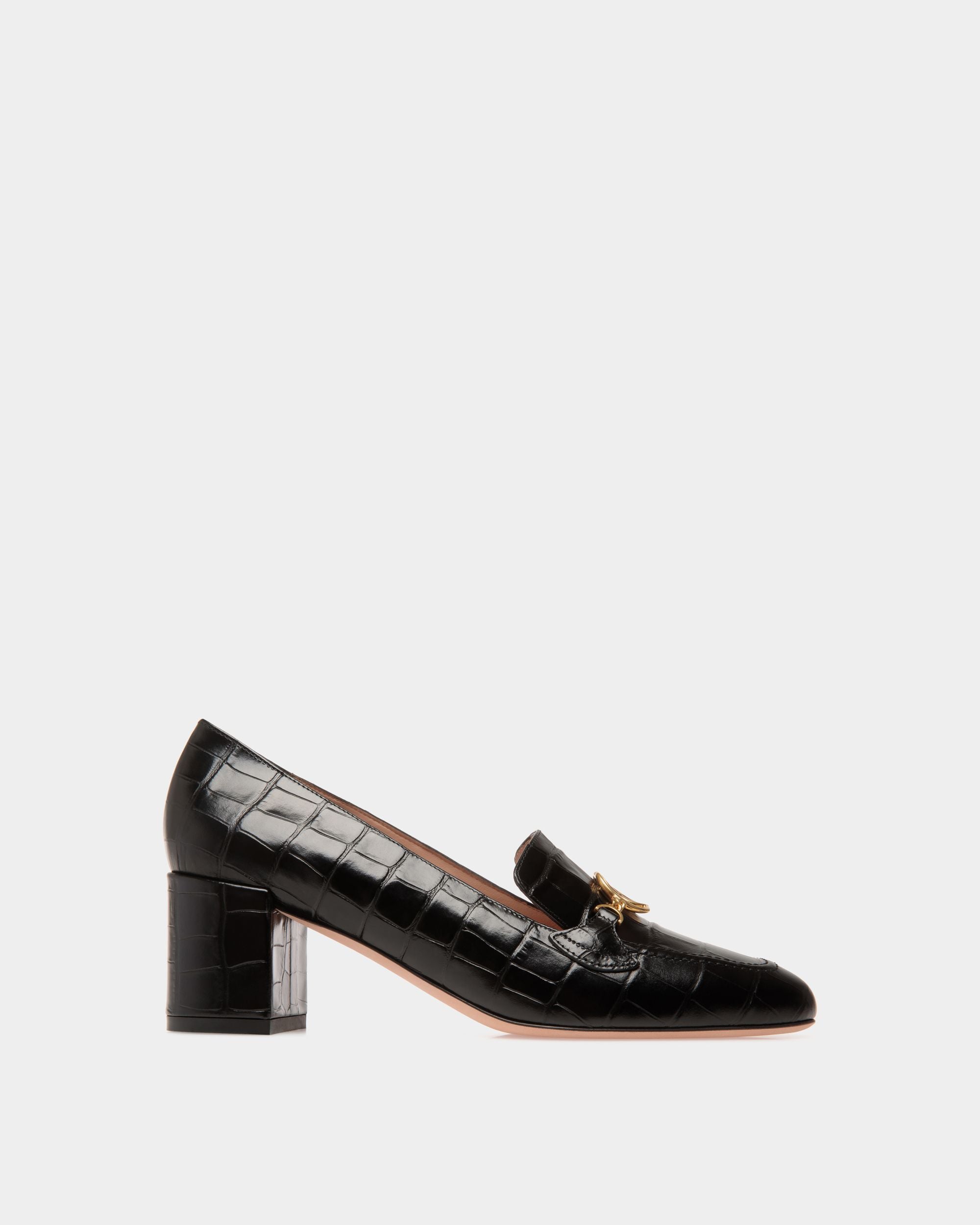 Bally Global - Daily Emblem Pumps In Black Leather - Black