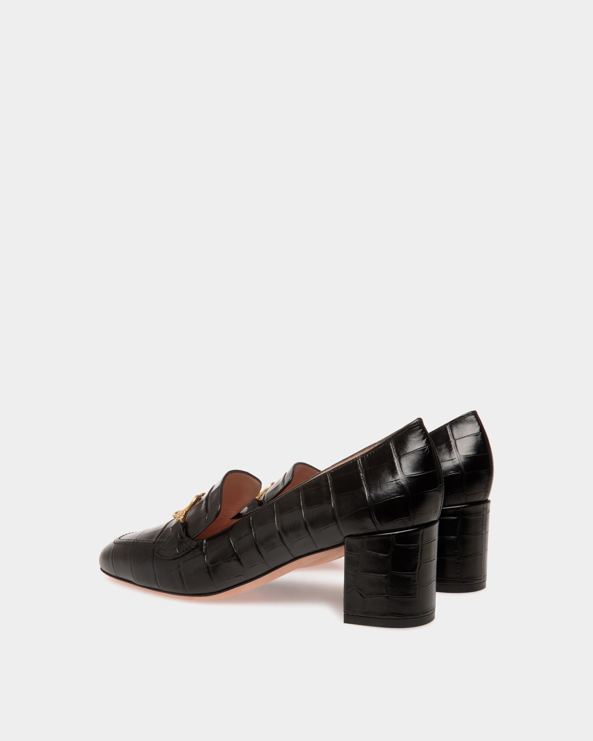 Bally Global - Daily Emblem Pumps In Black Leather - Black