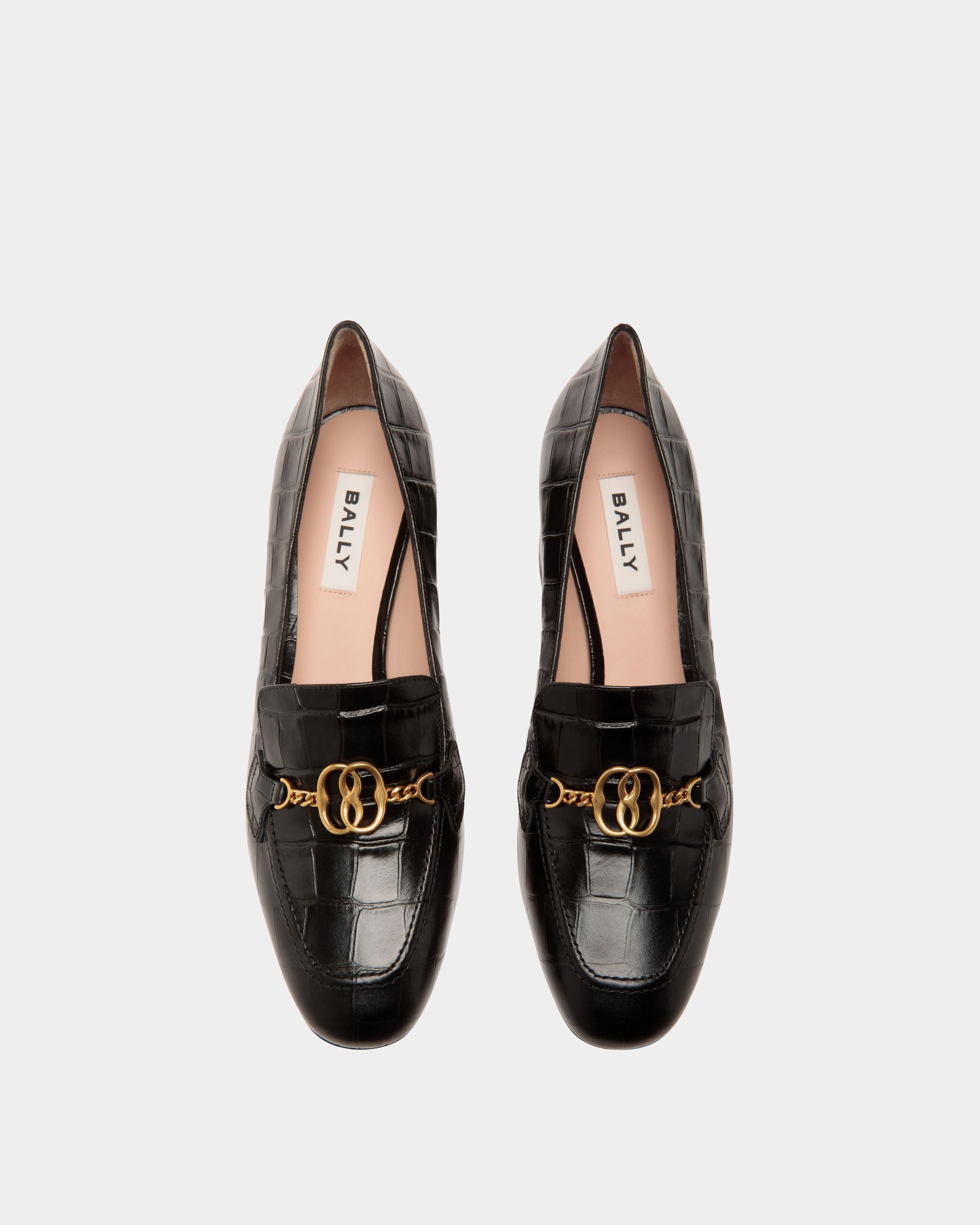 Bally Global - Daily Emblem Pumps In Black Leather - Black