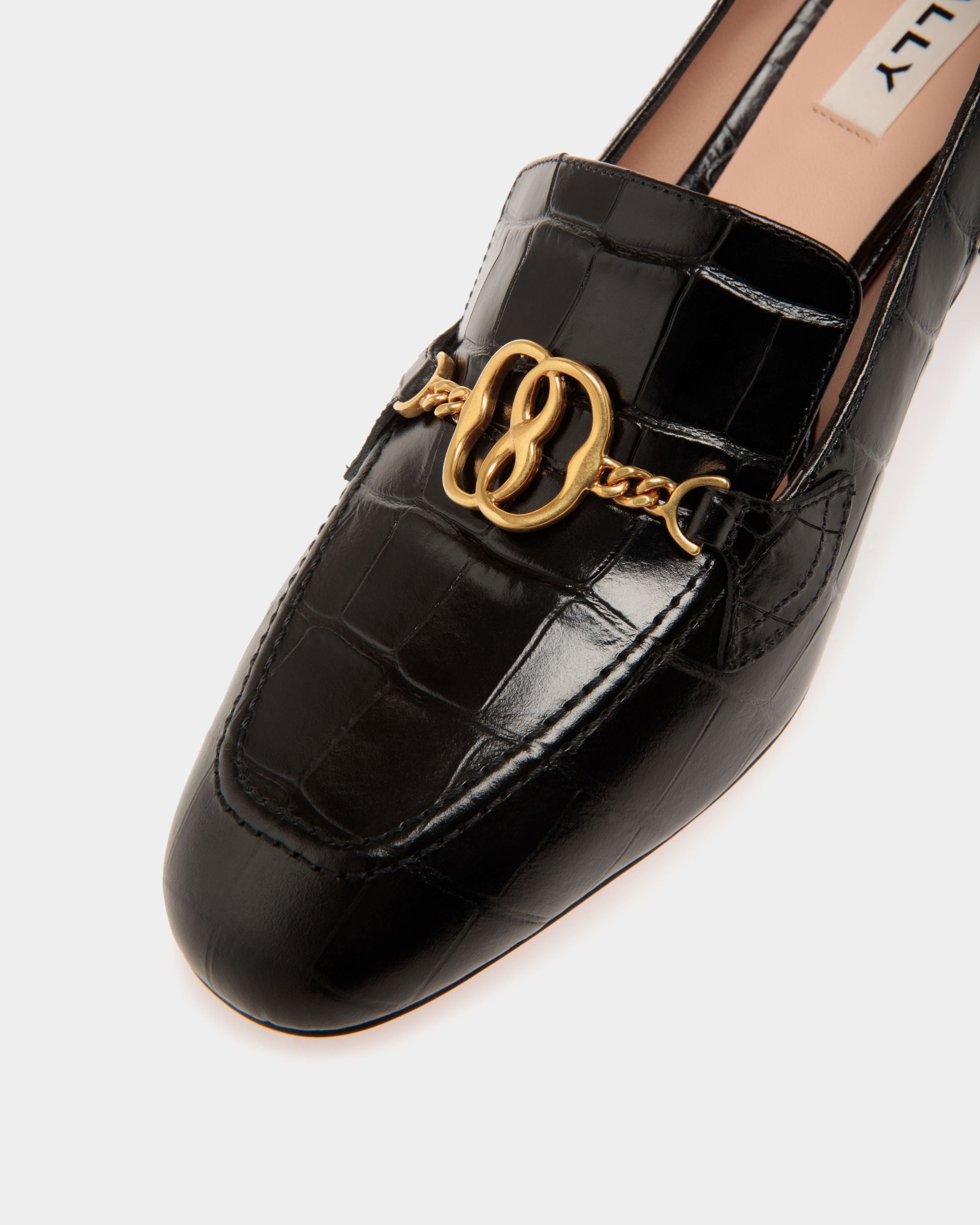 Bally Global - Daily Emblem Pumps In Black Leather - Black
