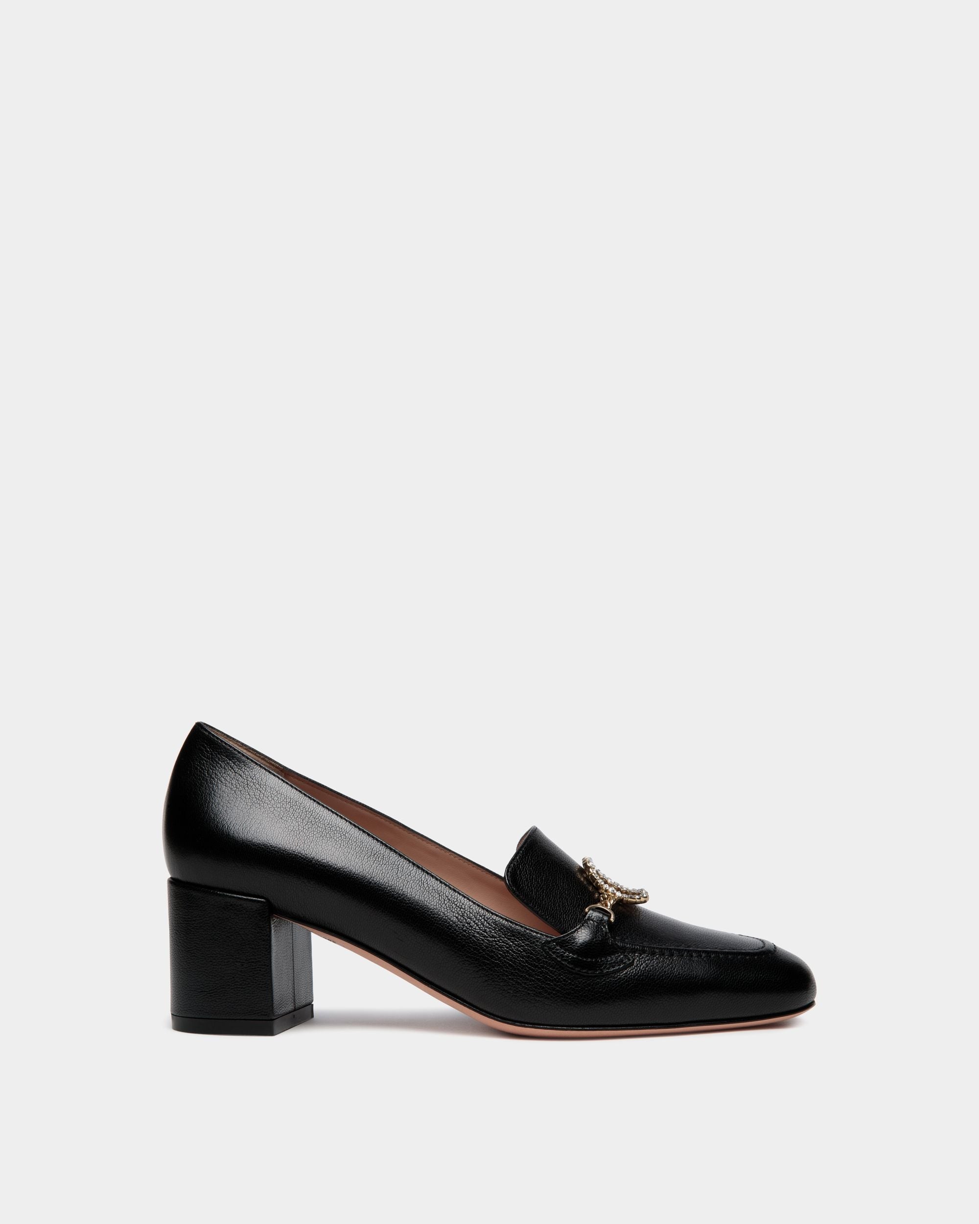 Bally Global - Zapato De Salón Daily Emblem De Piel Negra - Negro