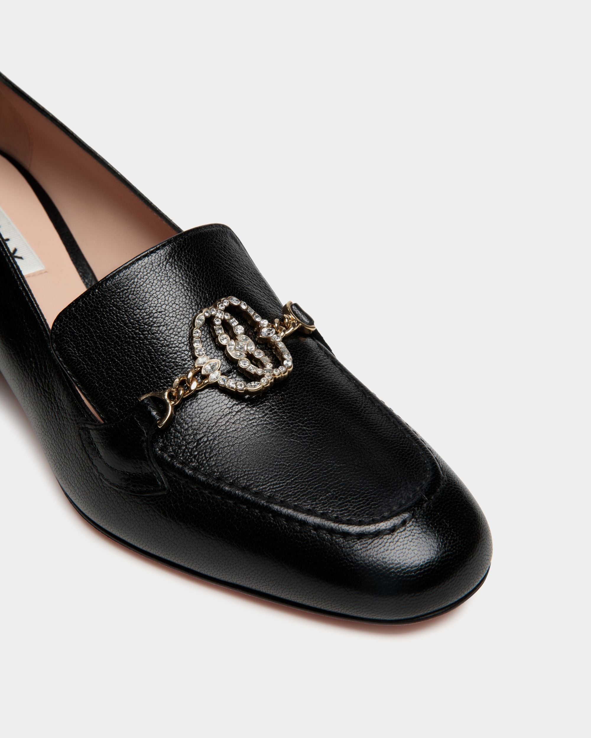 Bally Global - Zapato De Salón Daily Emblem De Piel Negra - Negro
