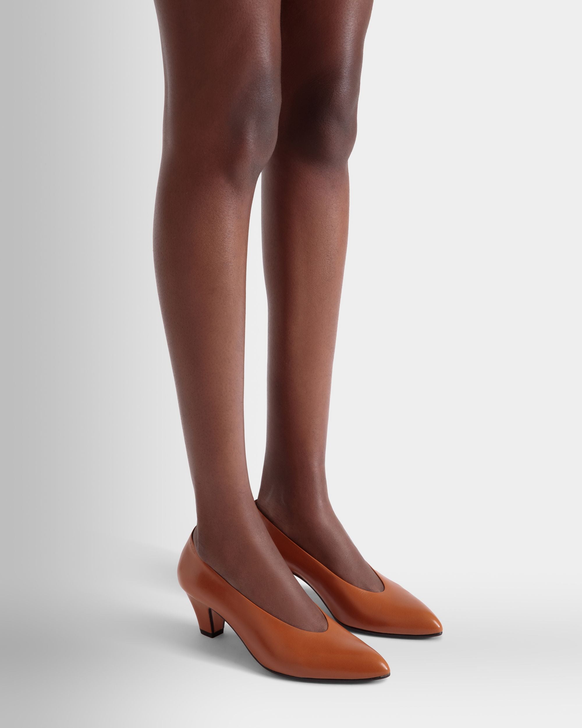 Bally Global - Zapato De Salón Alva De Piel Marrón - Marrón