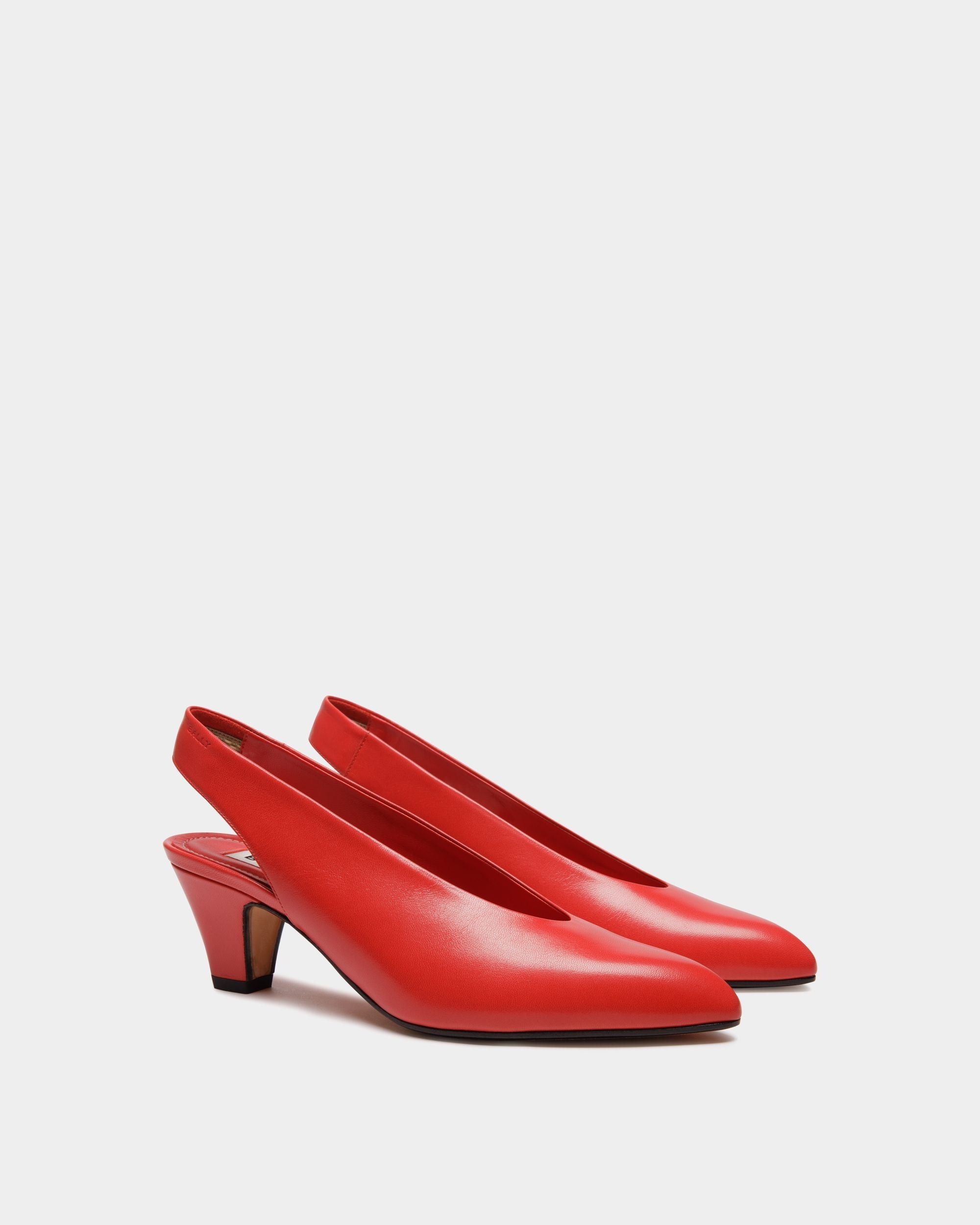 Bally Global - Zapato De Salón Alva En Piel Color Rojo - Rojo