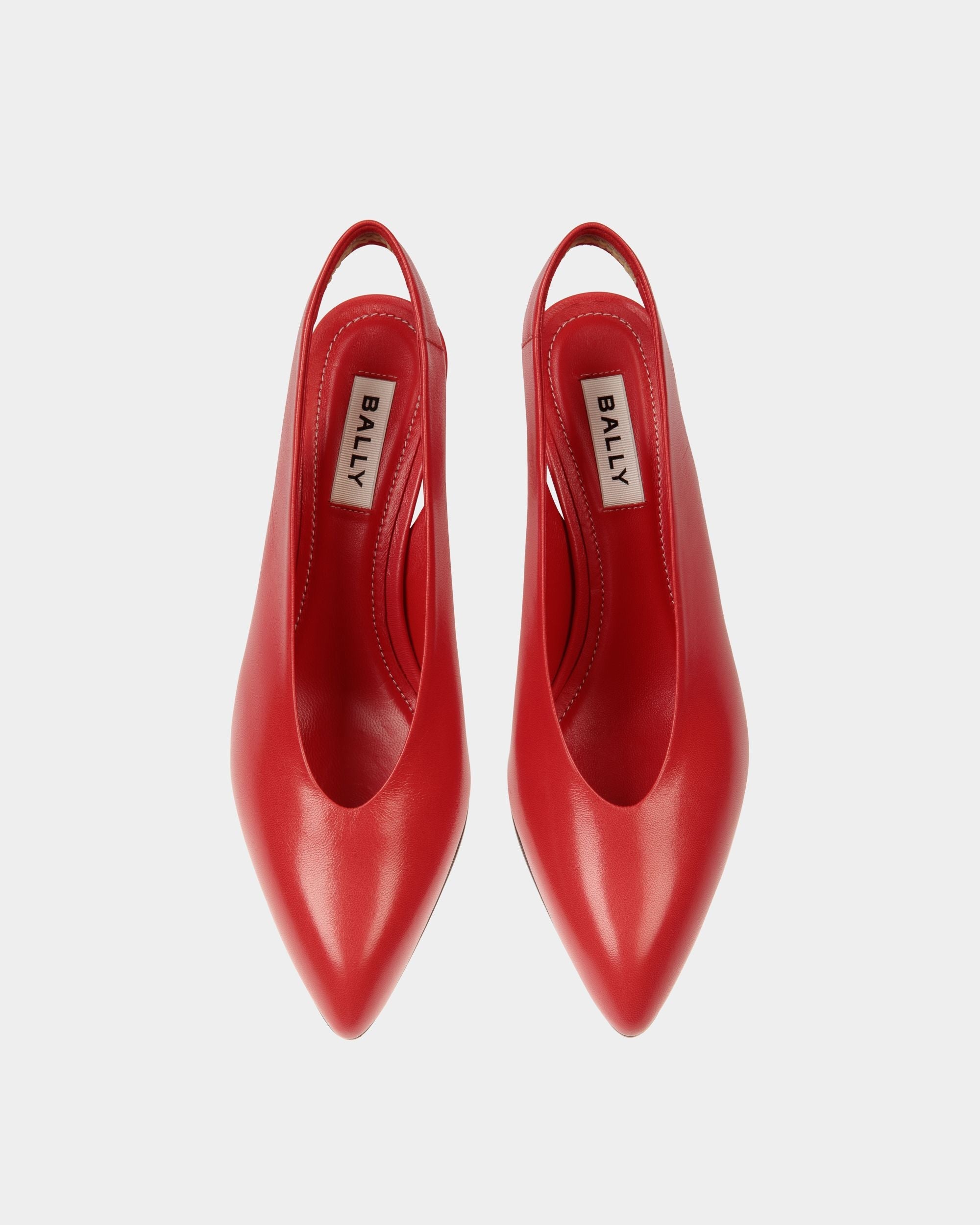Bally Global - Zapato De Salón Alva En Piel Color Rojo - Rojo