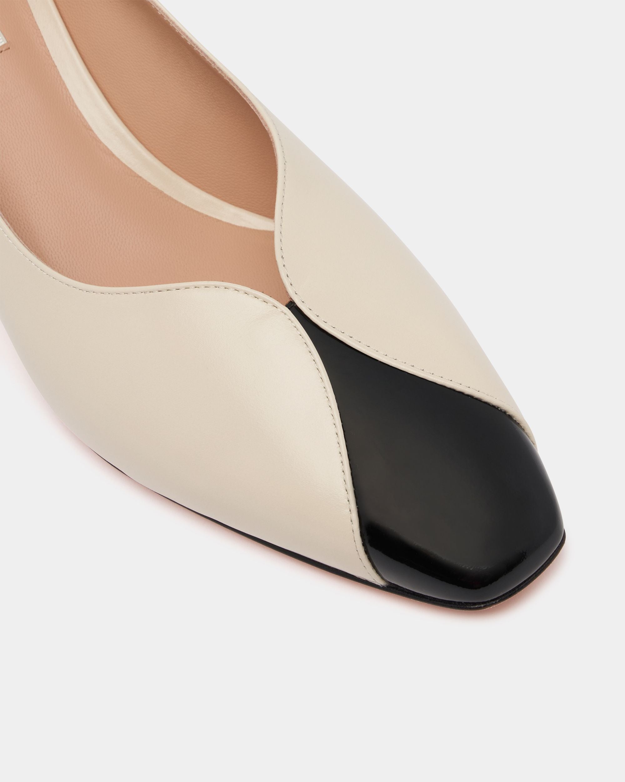 Bally Global - Sylt Pump in White and Black Leather - White