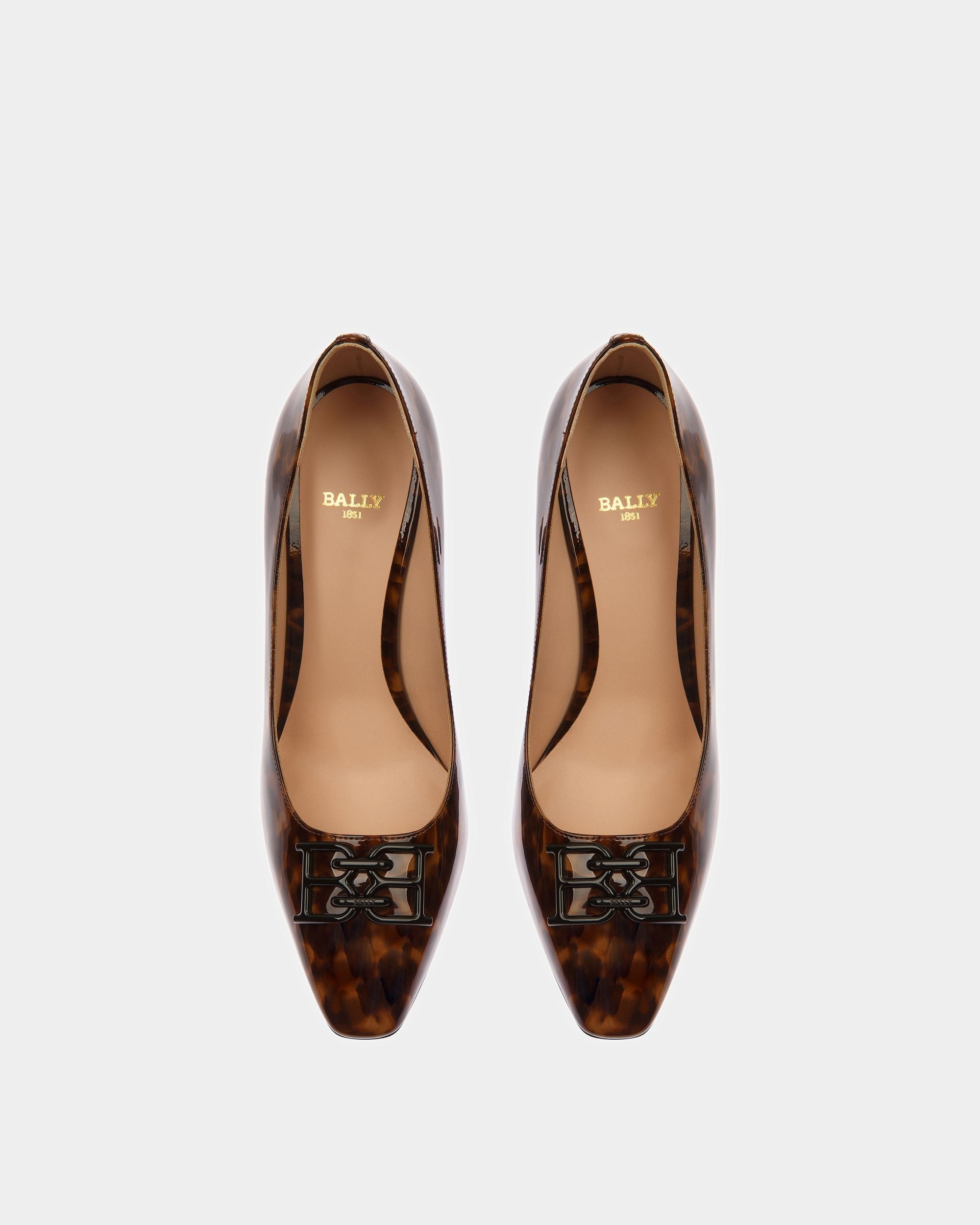 Bally Global - Evanca Zapatos De Salón De Piel En Negro Y Marrón - Marrón