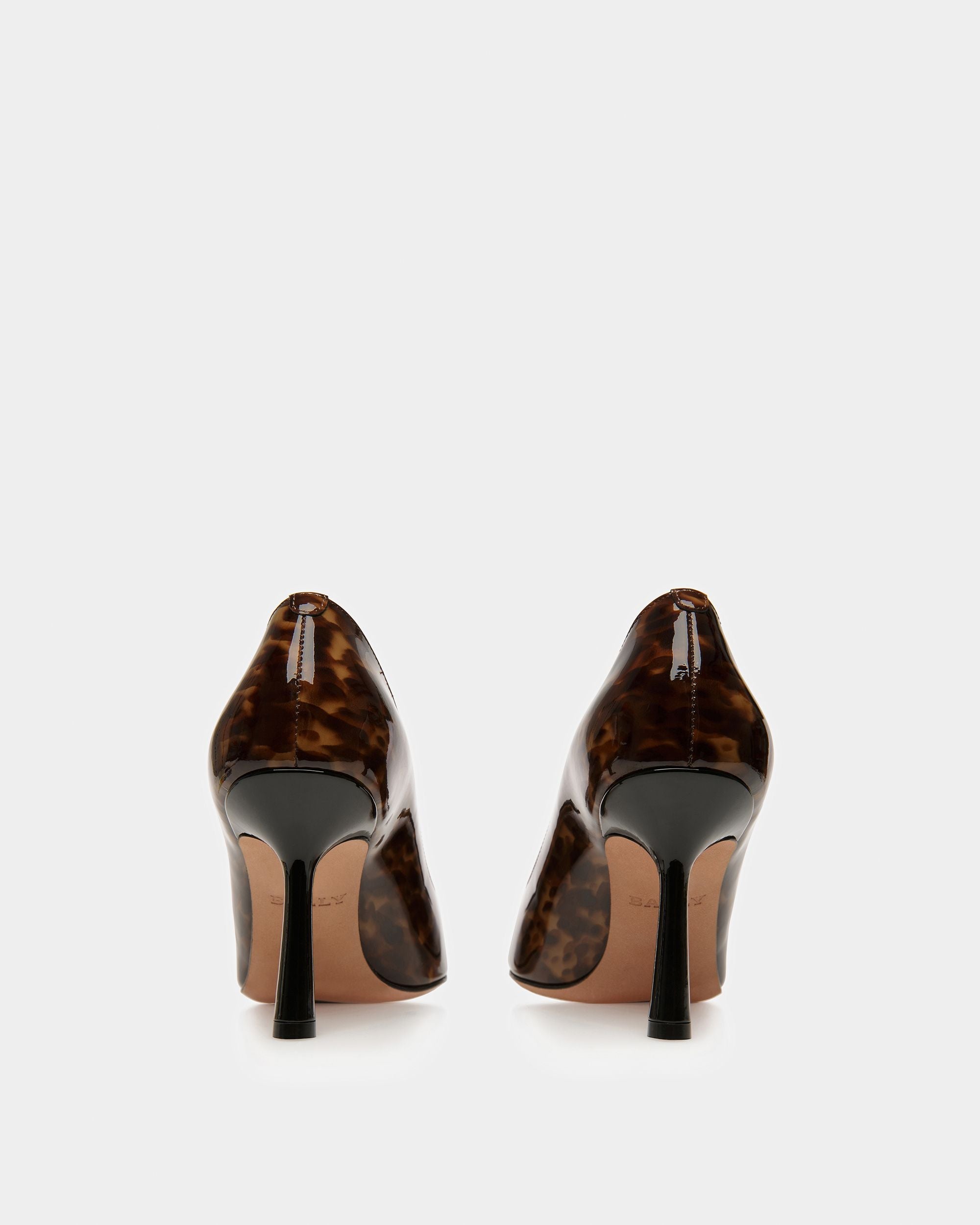 Bally Global - Evanca Zapatos De Salón De Piel En Negro Y Marrón - Marrón