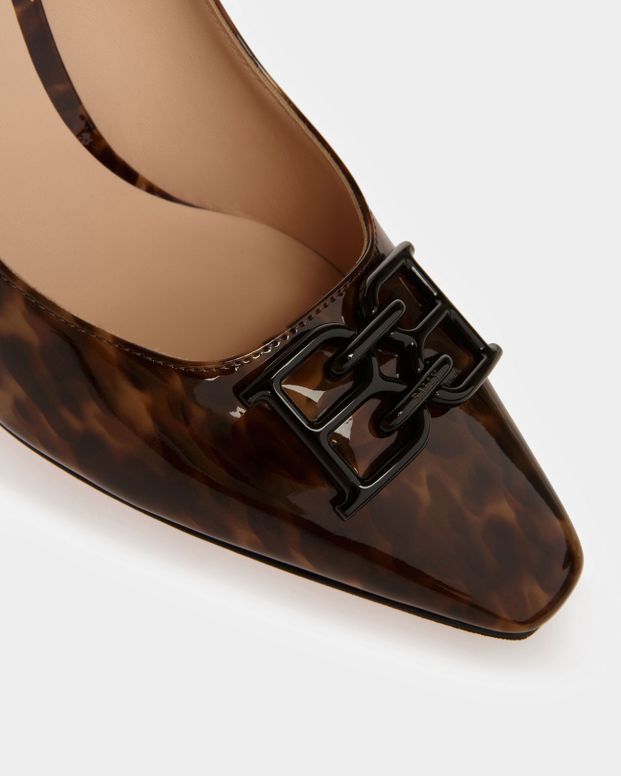 Bally Global - Evanca Zapatos De Salón De Piel En Negro Y Marrón - Marrón
