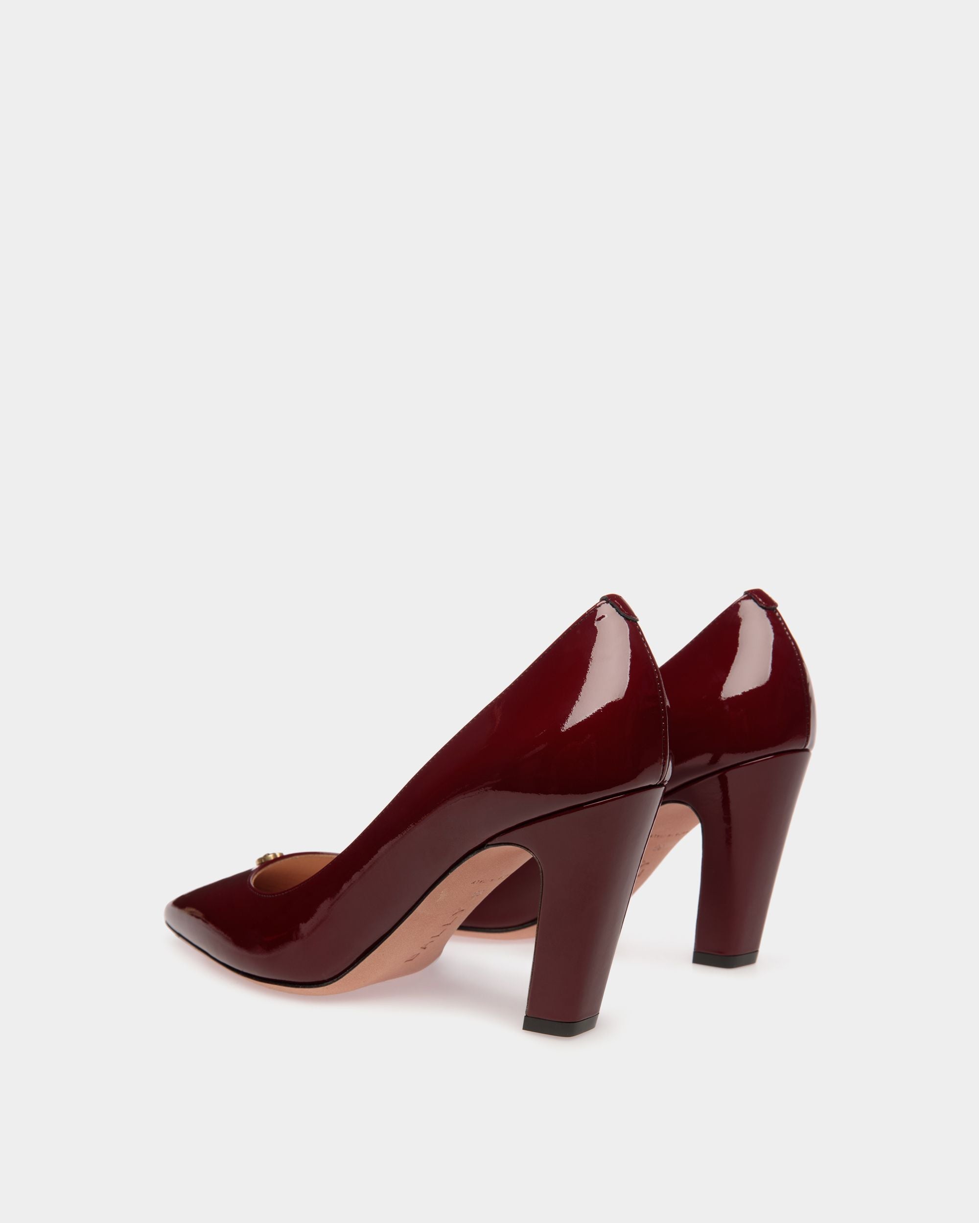 Bally Global - Escarpin Sylt En Cuir Verni Andorra - Rouge