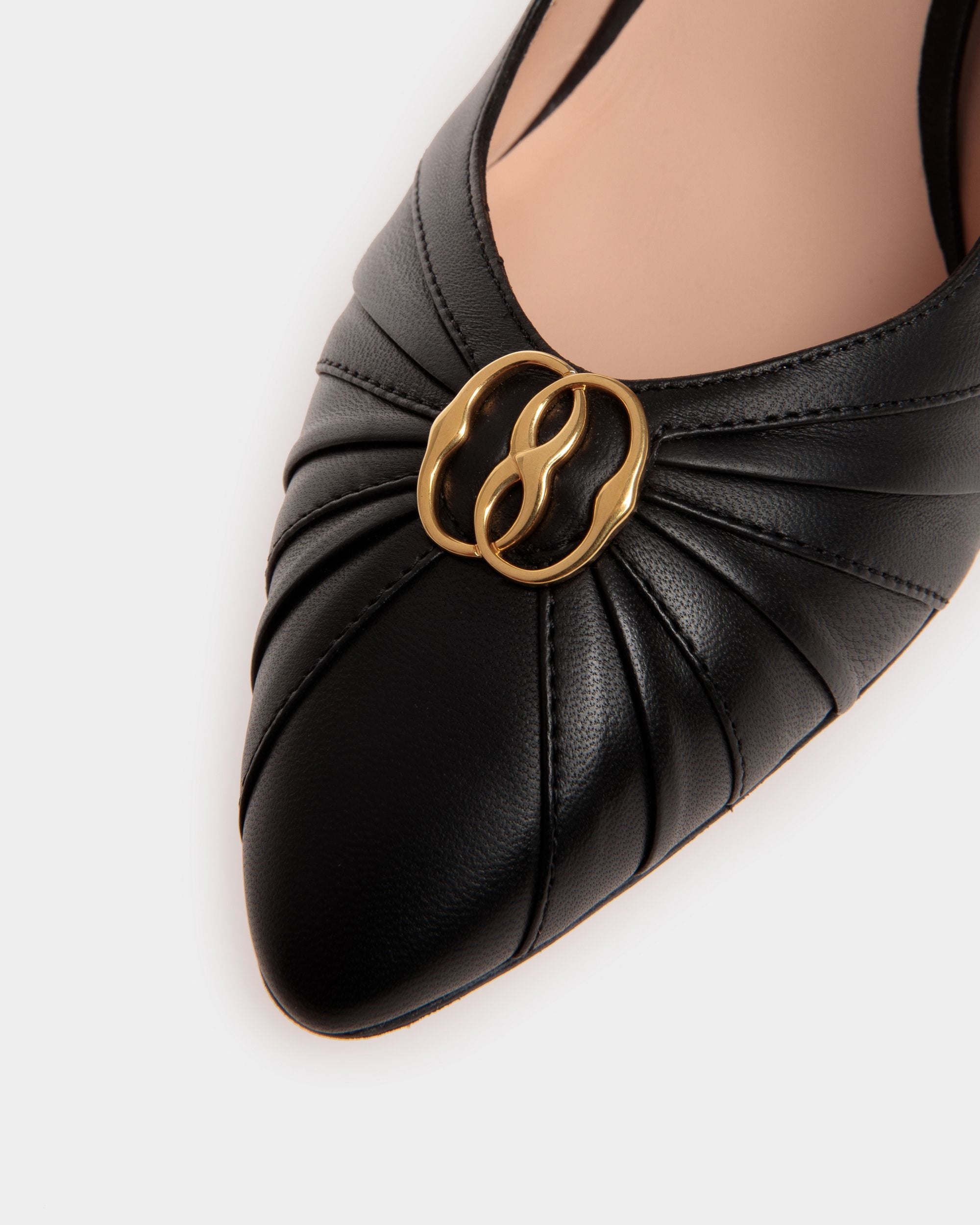 Bally Global - Jolene Slingback Pump in Black Leather - Black