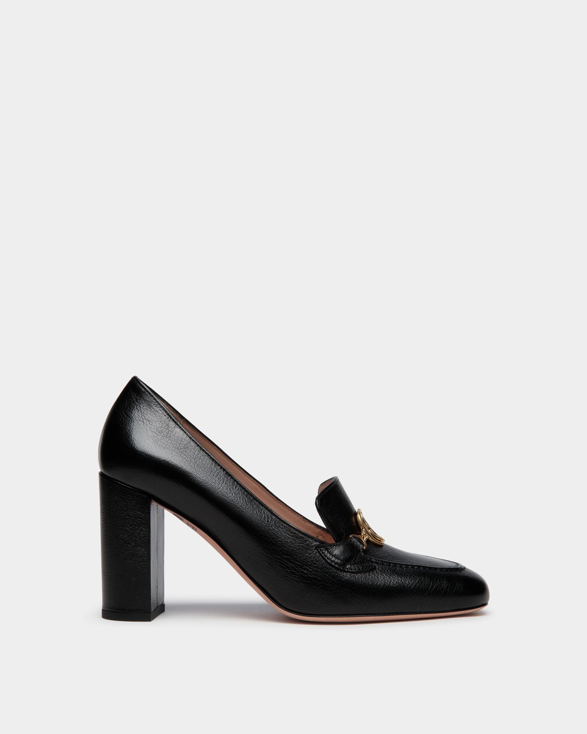 Bally Global - Escarpin Daily Emblem En Cuir Noir - Noir