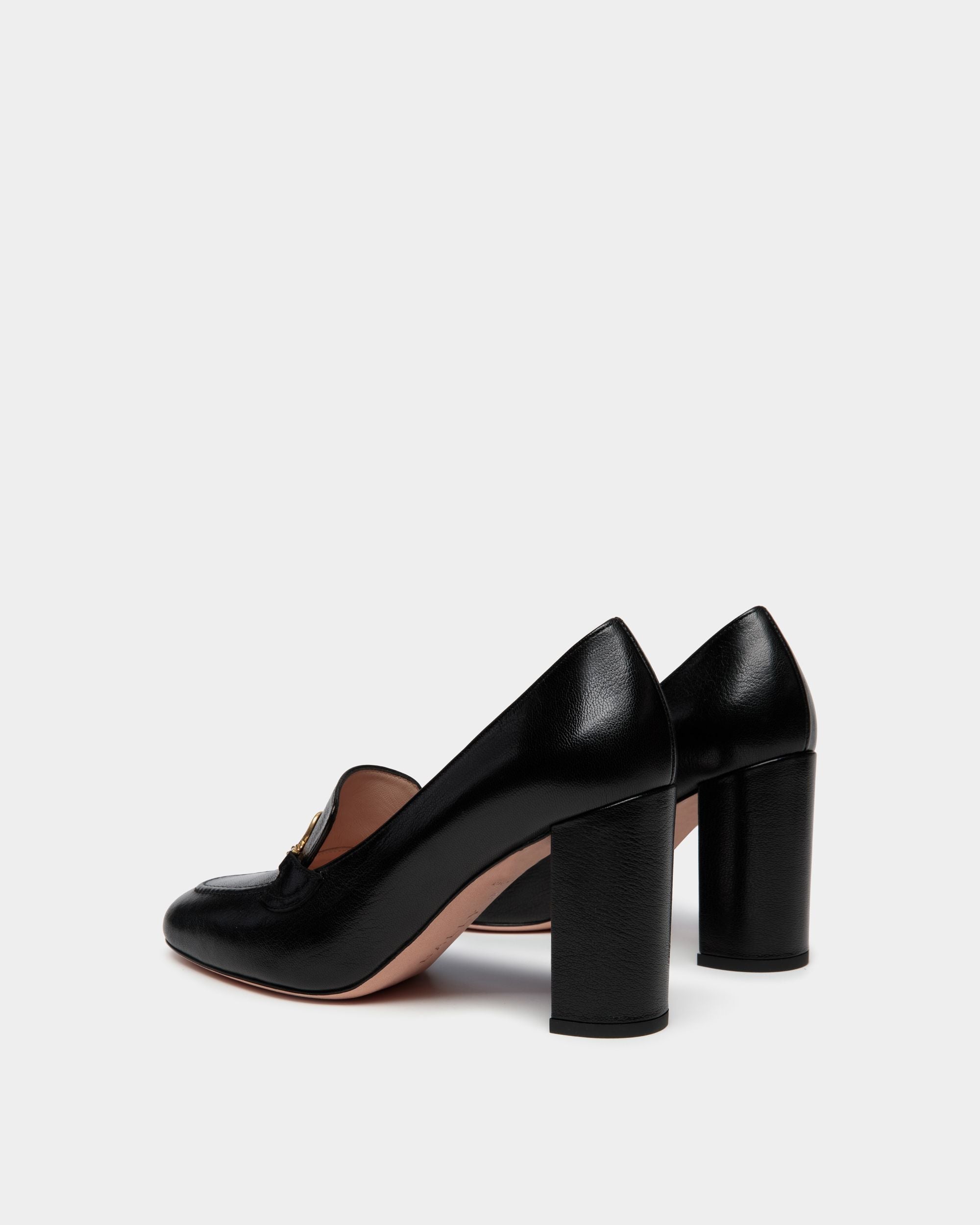 Bally Global - Escarpin Daily Emblem En Cuir Noir - Noir