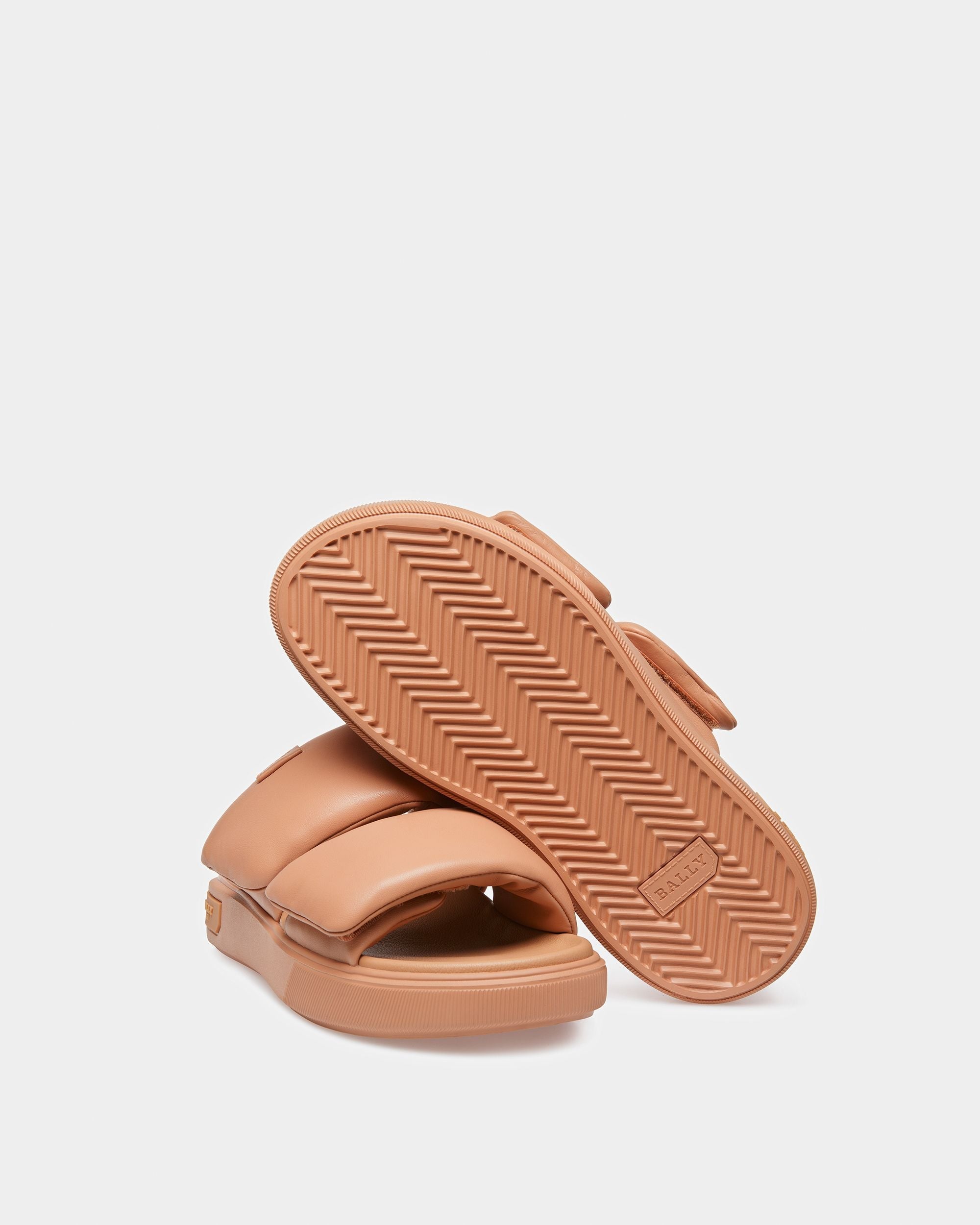 Bally Global - Joey-W Leather Sandals In Peach - Orange