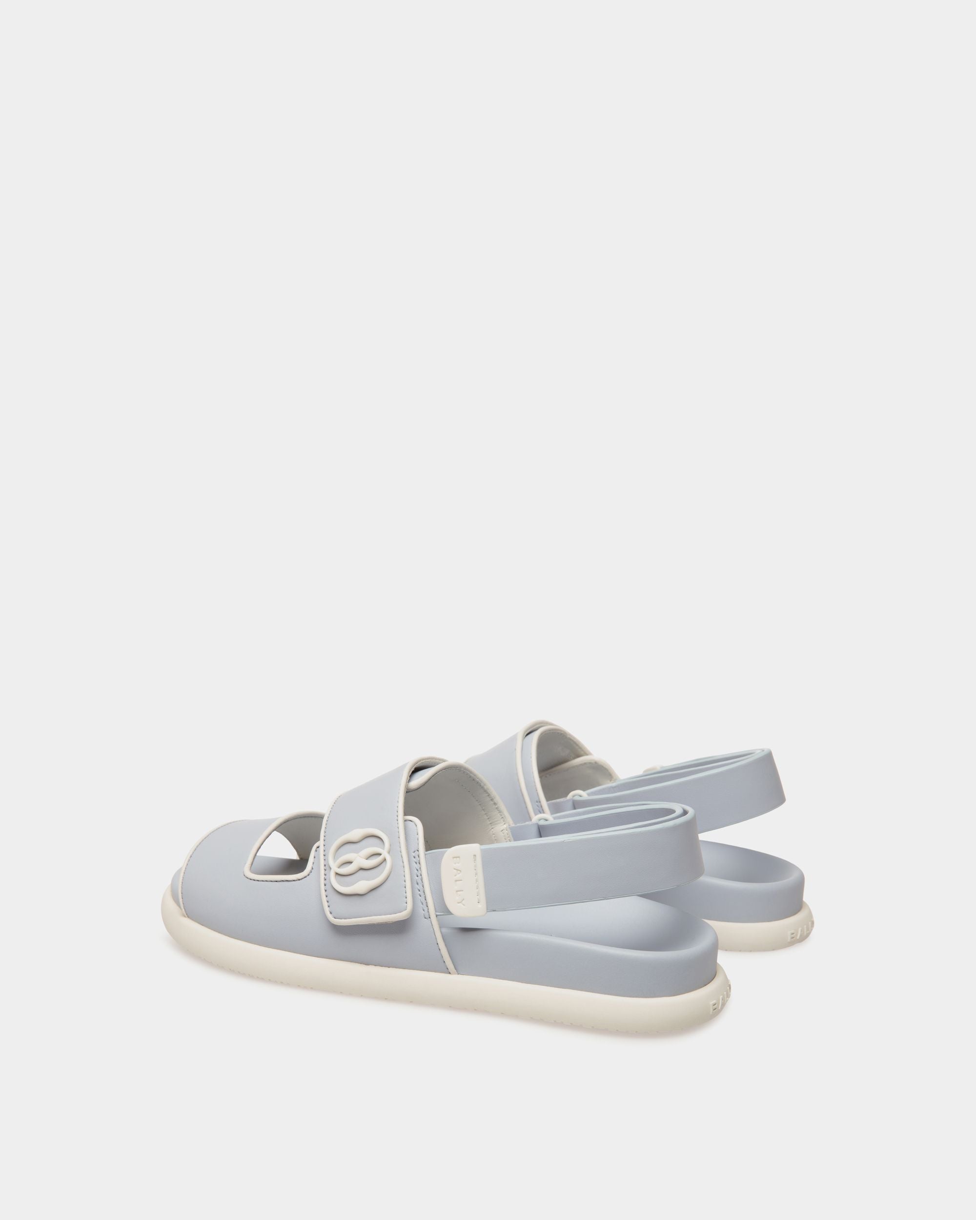 Bally Global - Newport Flat Sandal in Leather - Blue