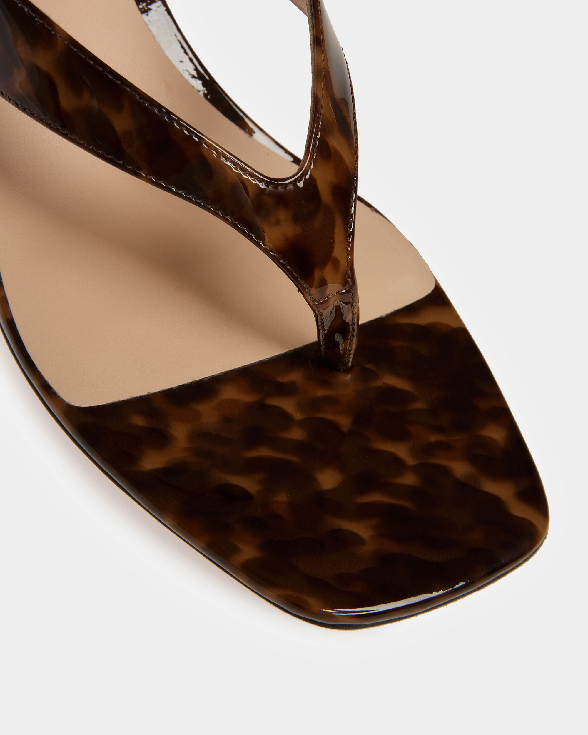 Bally Global - Nyna Sandalias De Piel En Charol Marrón Carey - Marrón