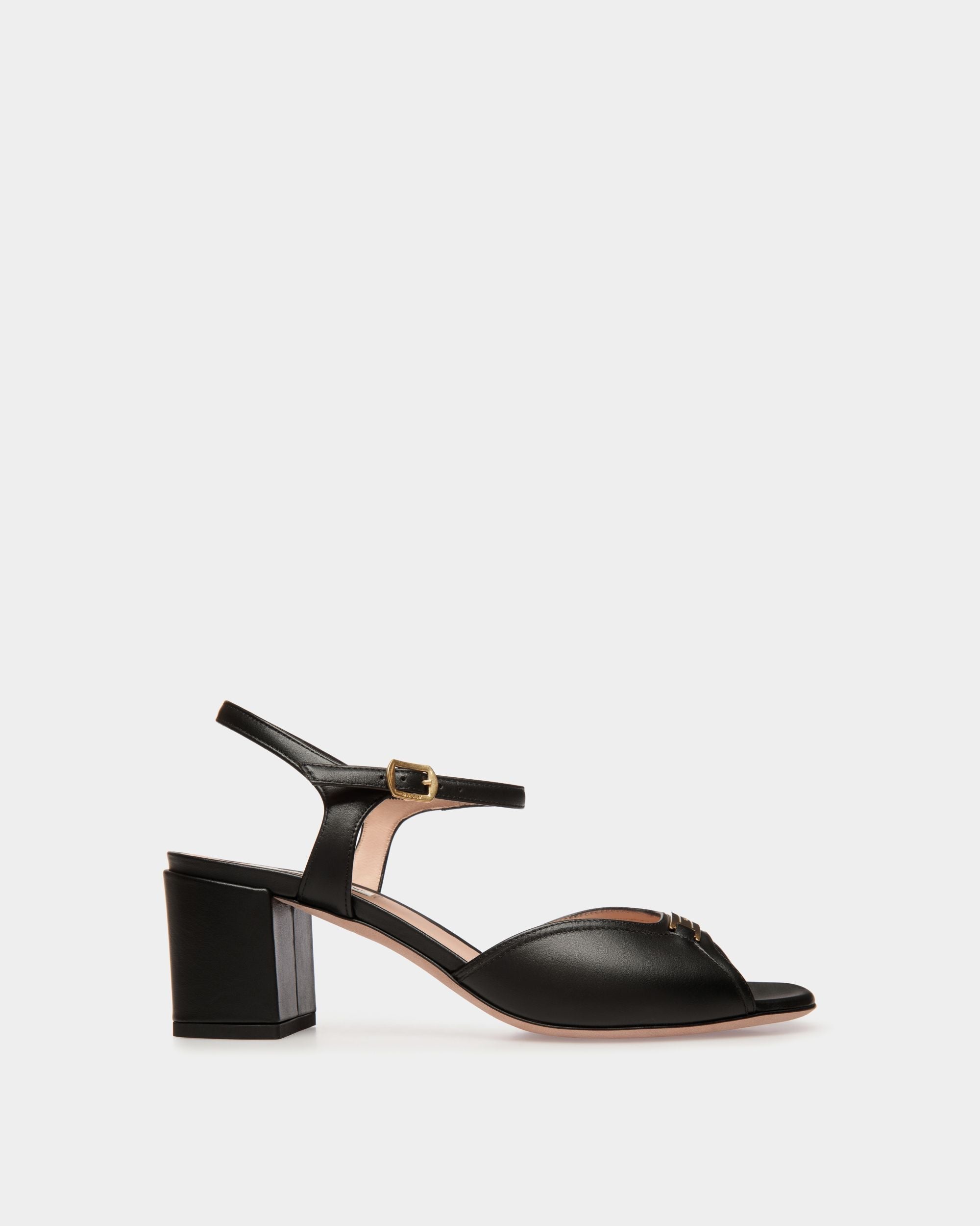 Bally Global - Deco Sandal in Black Leather - Black