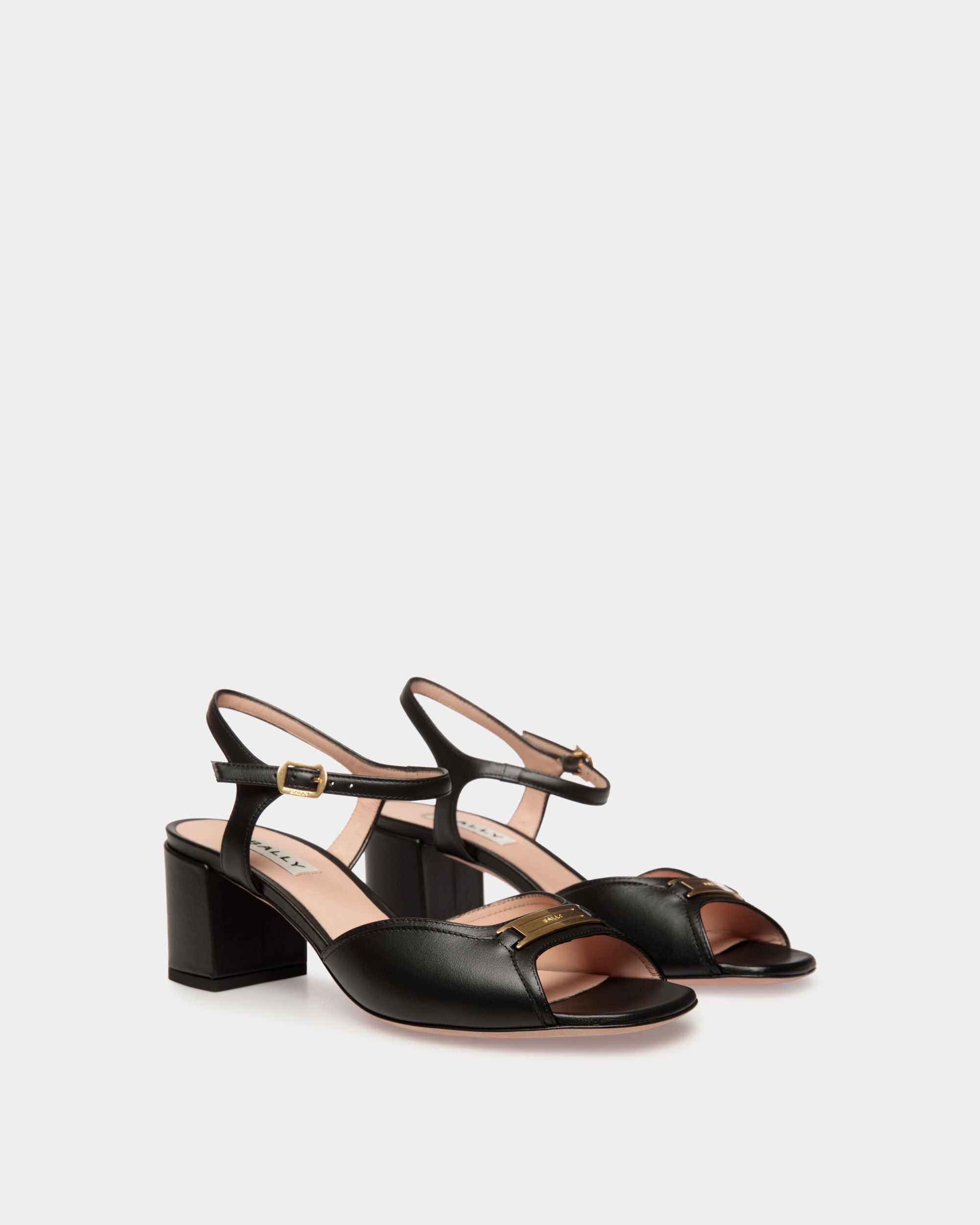 Bally Global - Deco Sandal in Black Leather - Black