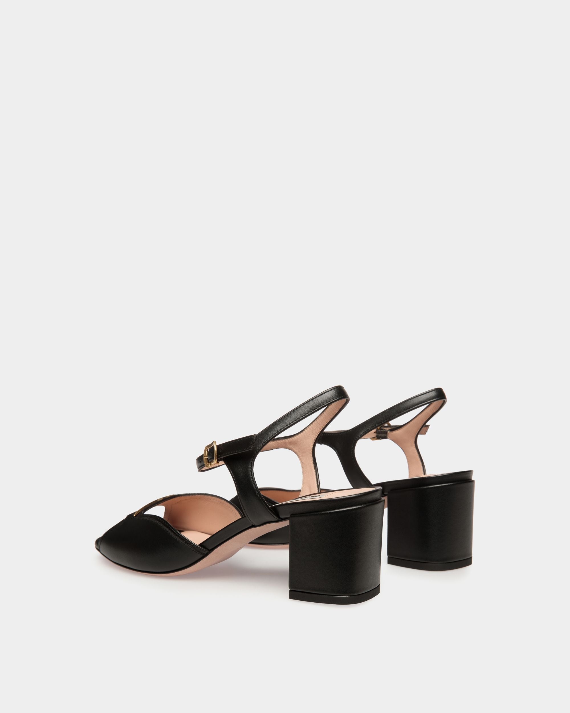 Bally Global - Deco Sandal in Black Leather - Black