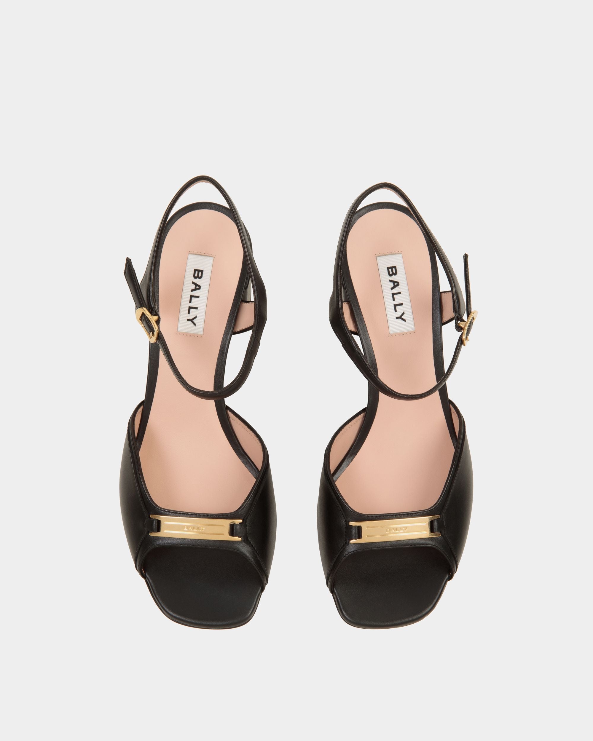 Bally Global - Deco Sandal in Black Leather - Black