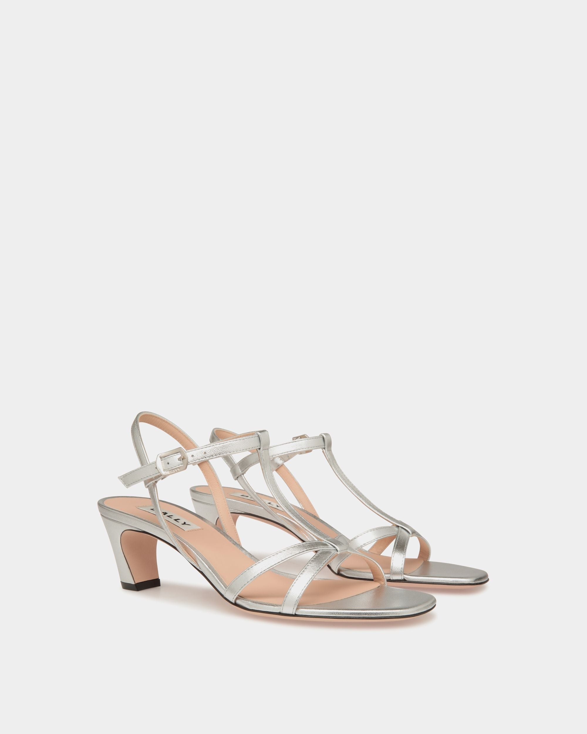 Bally Global - Sylt Sandal in Silver Leather - Silver