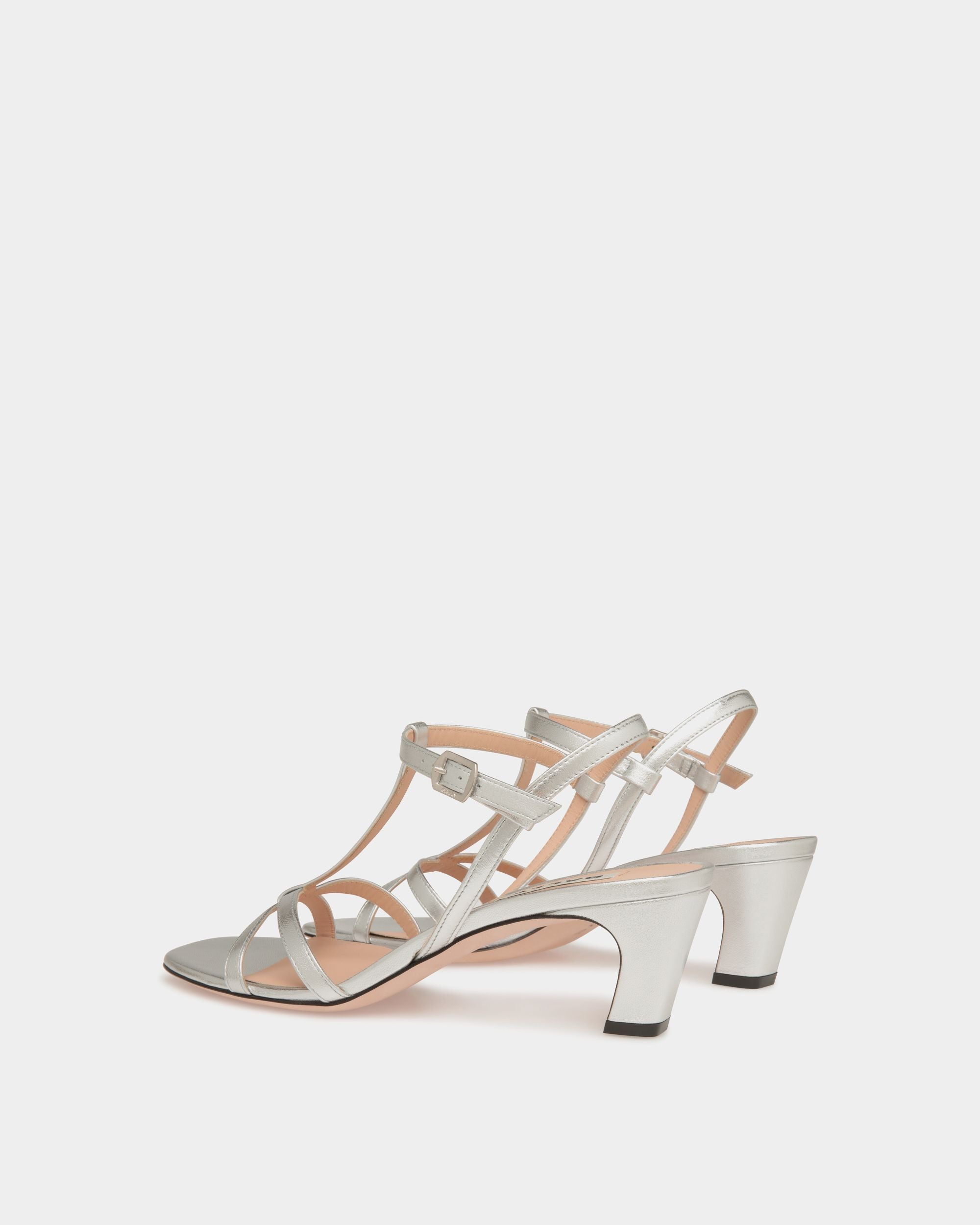 Bally Global - Sylt Sandal in Silver Leather - Silver