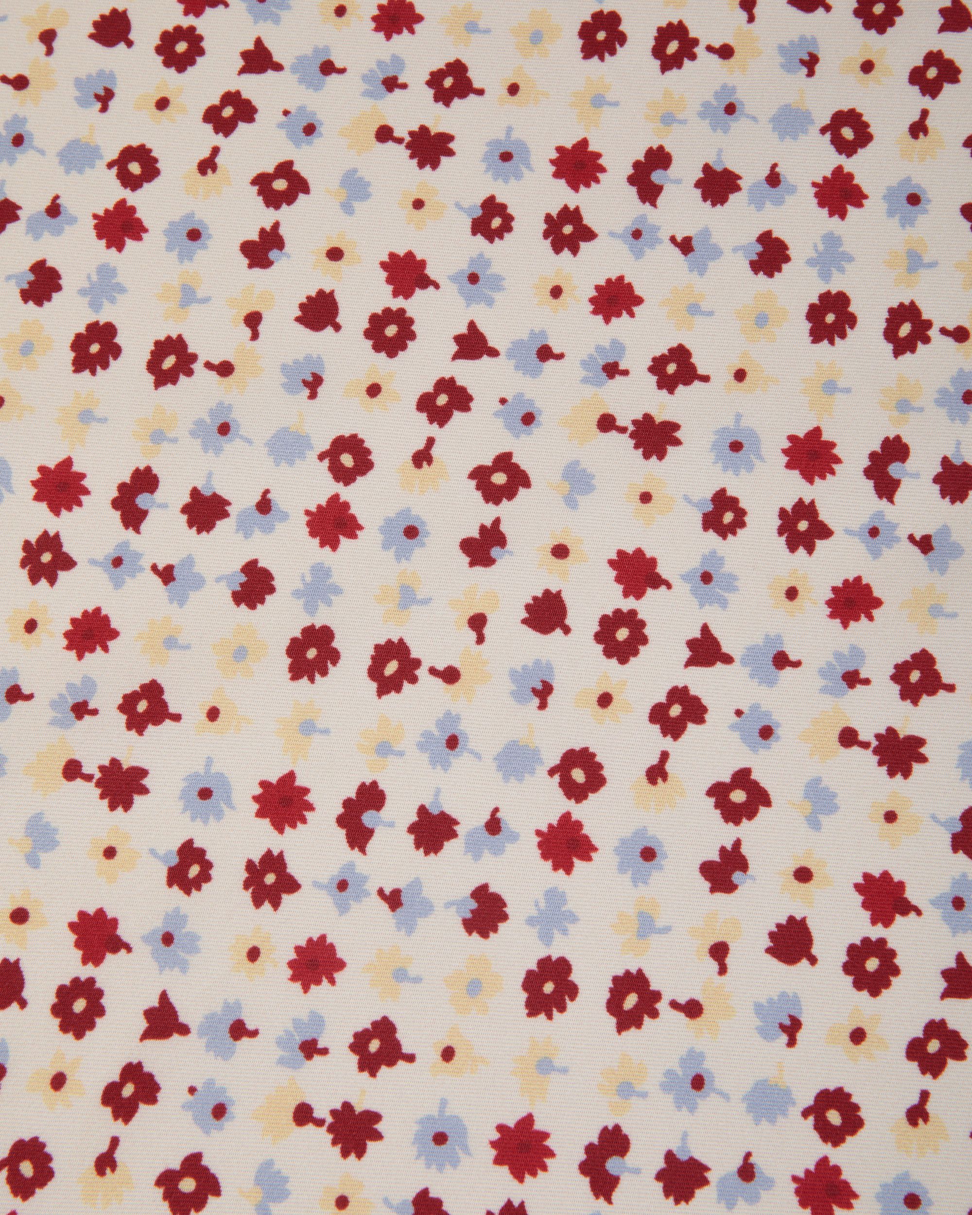 Bally Global - Pañuelo De Seda Marfil Con Estampado Microflower - Blanco