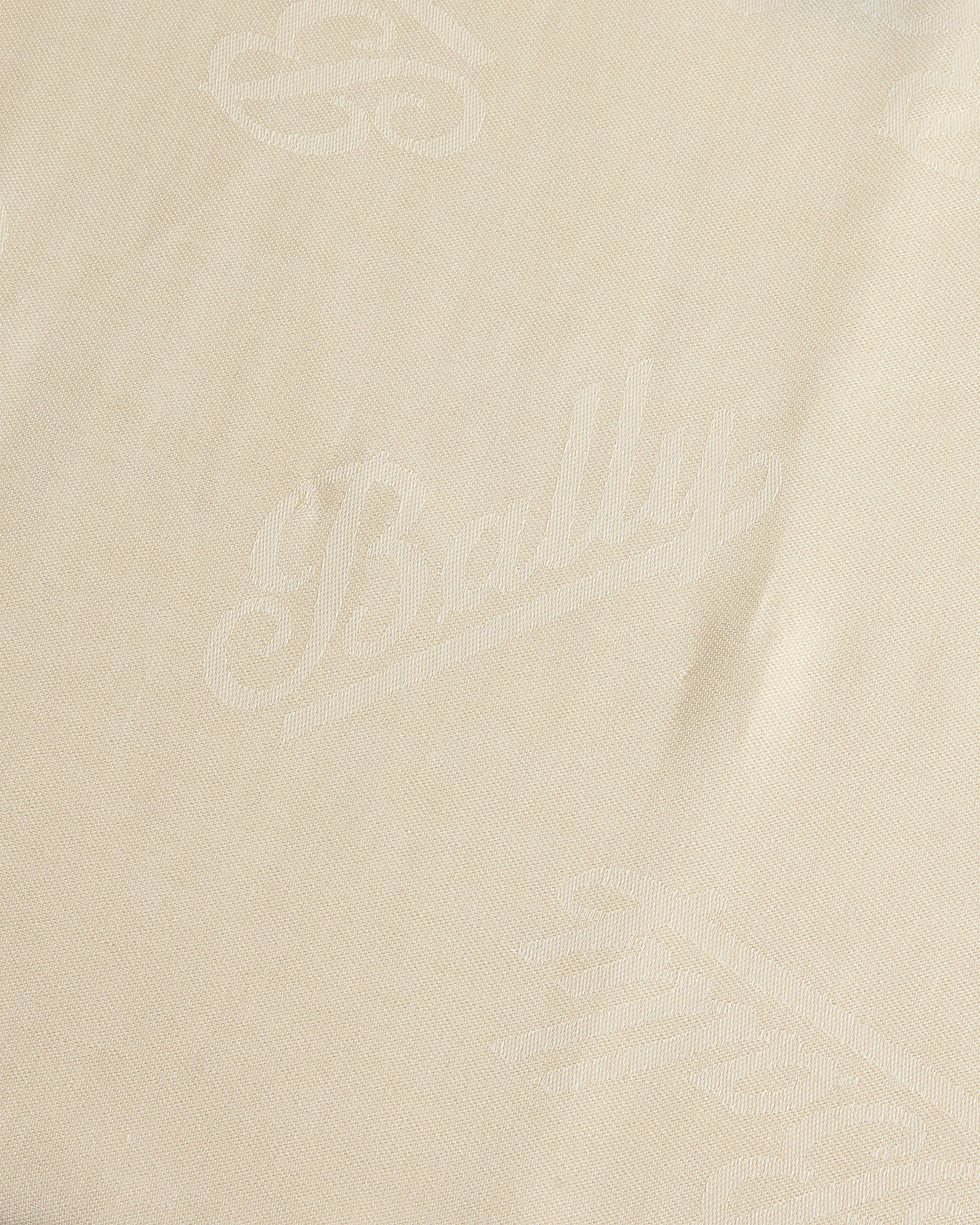 Bally Global - Écharpe En Modal Mélangé Ivory Avec Logo - Blanc
