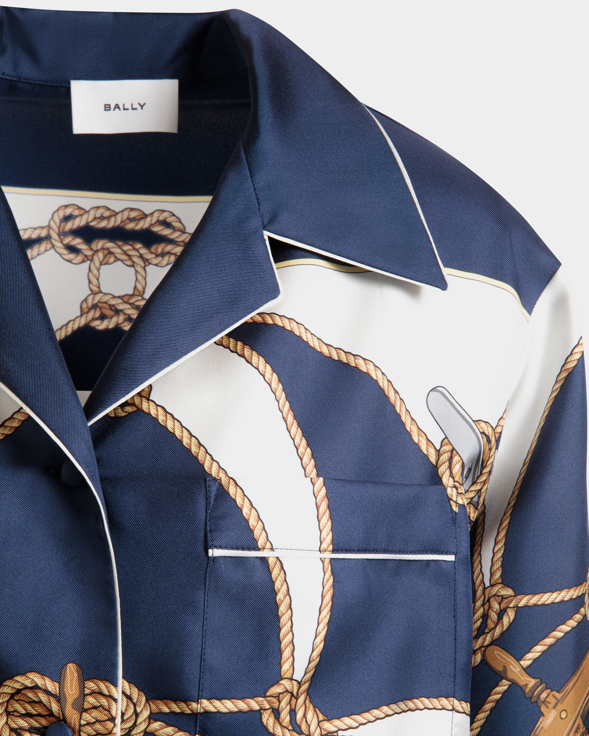 Bally Global - Shirt in Multicolor Silk - Multicolor