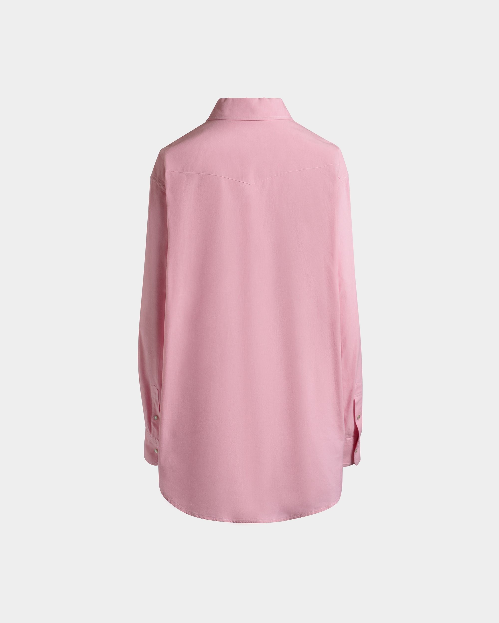Bally Global - Oversized Shirt in Pink Cotton - Pink