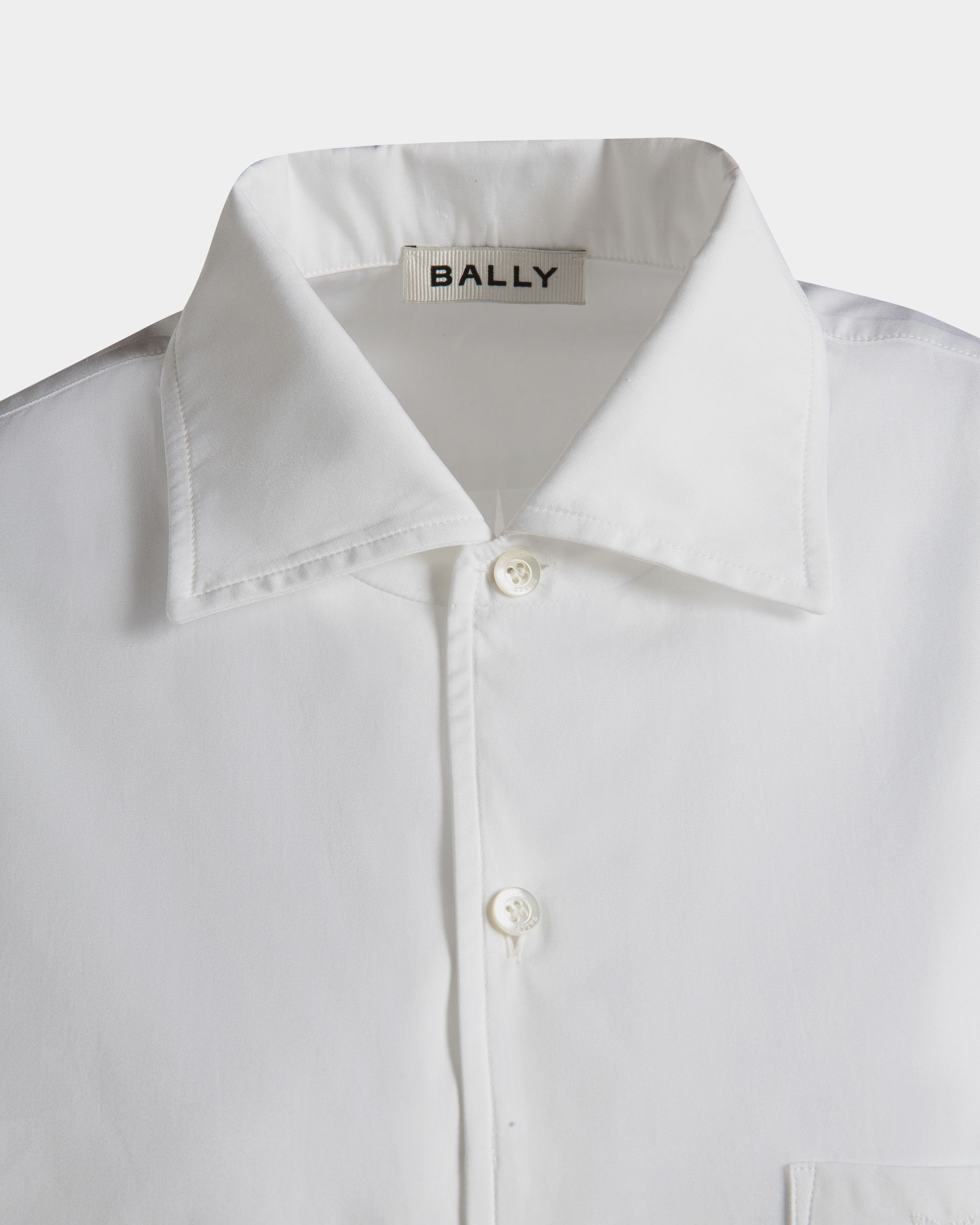 Bally Global - Long Sleeve Shirt In White Cotton - White