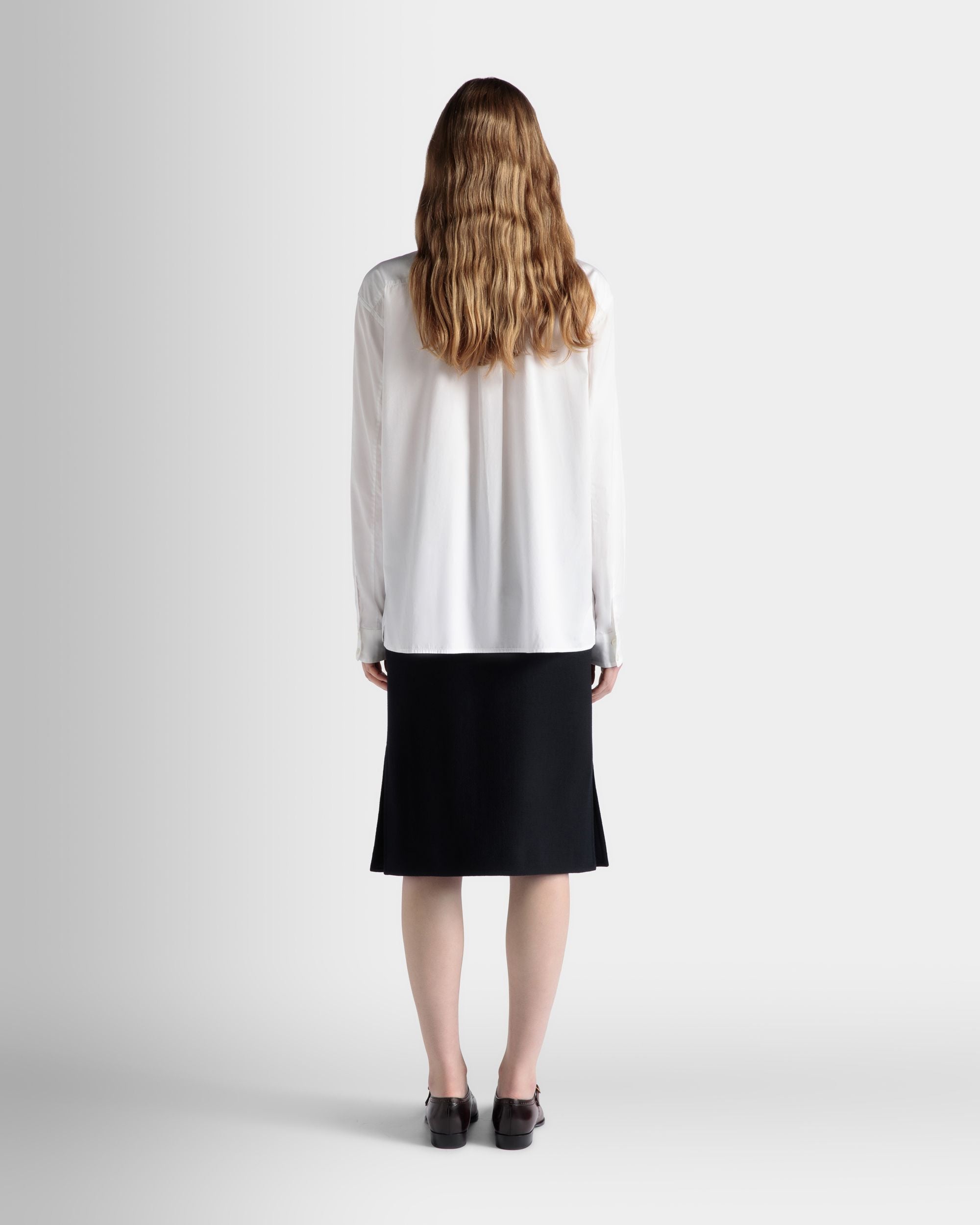 Bally Global - Long Sleeve Shirt In White Cotton - White