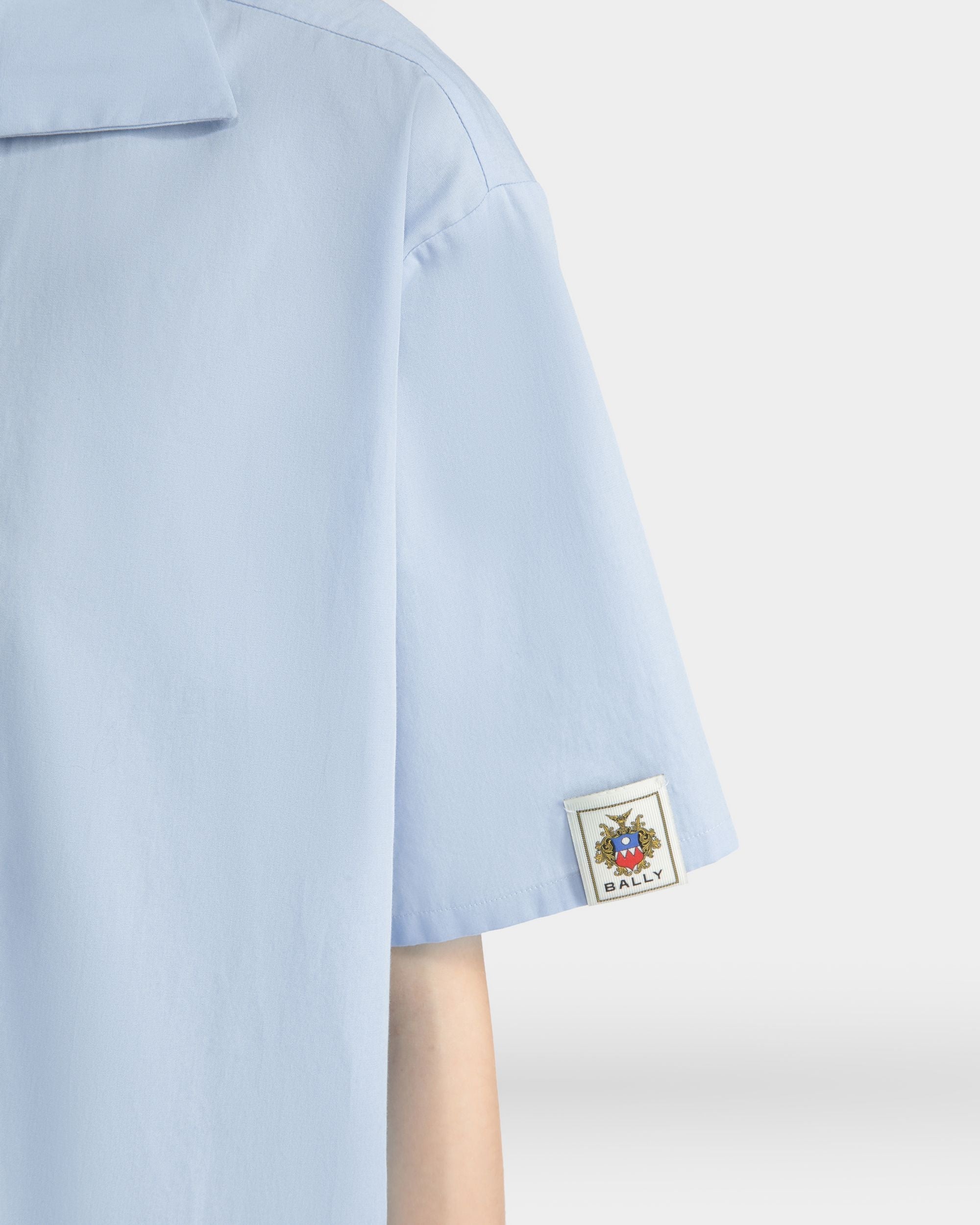 Bally Global - Chemise Oversize En Coton Light Blue - Bleu