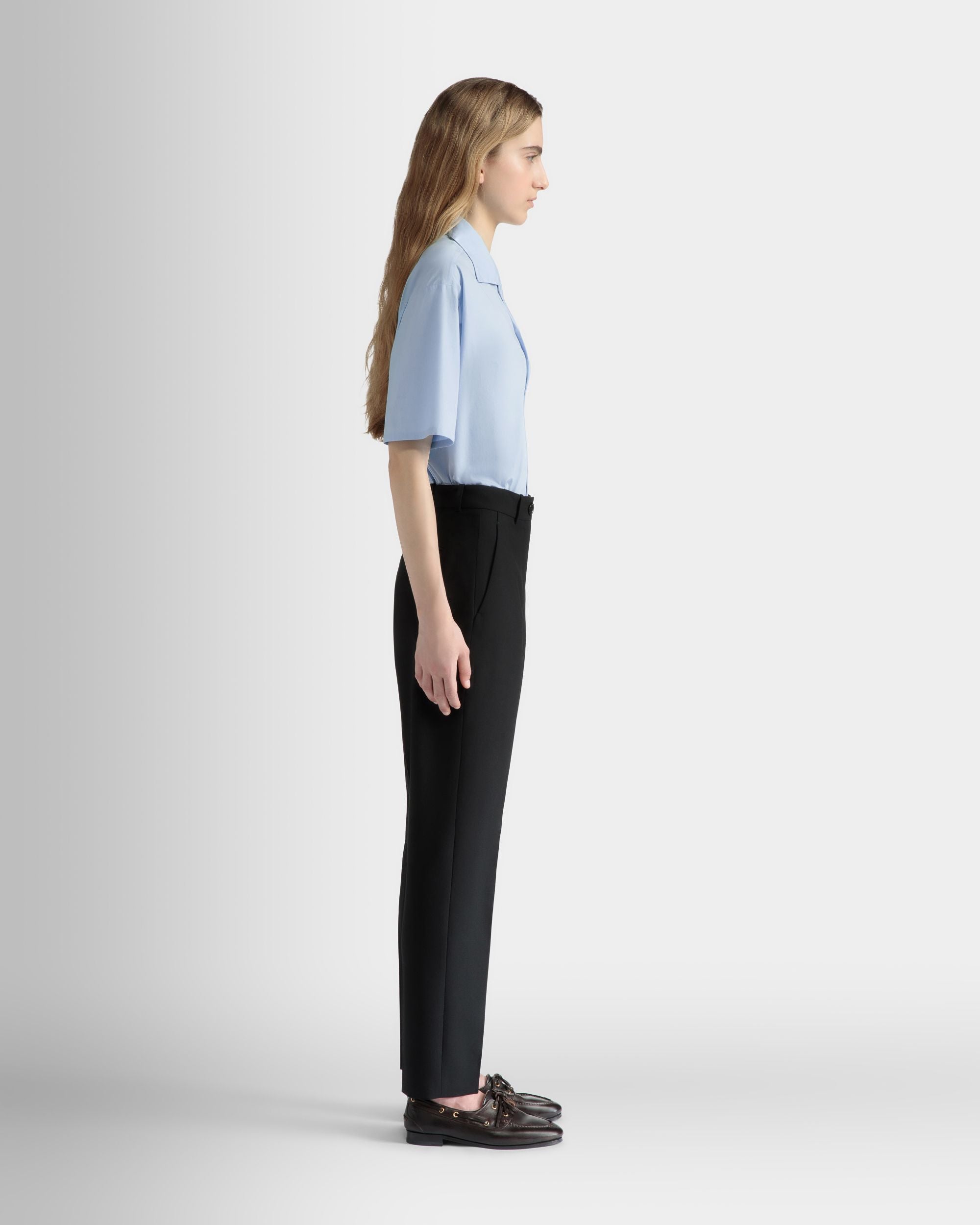 Bally Global - Chemise Oversize En Coton Light Blue - Bleu