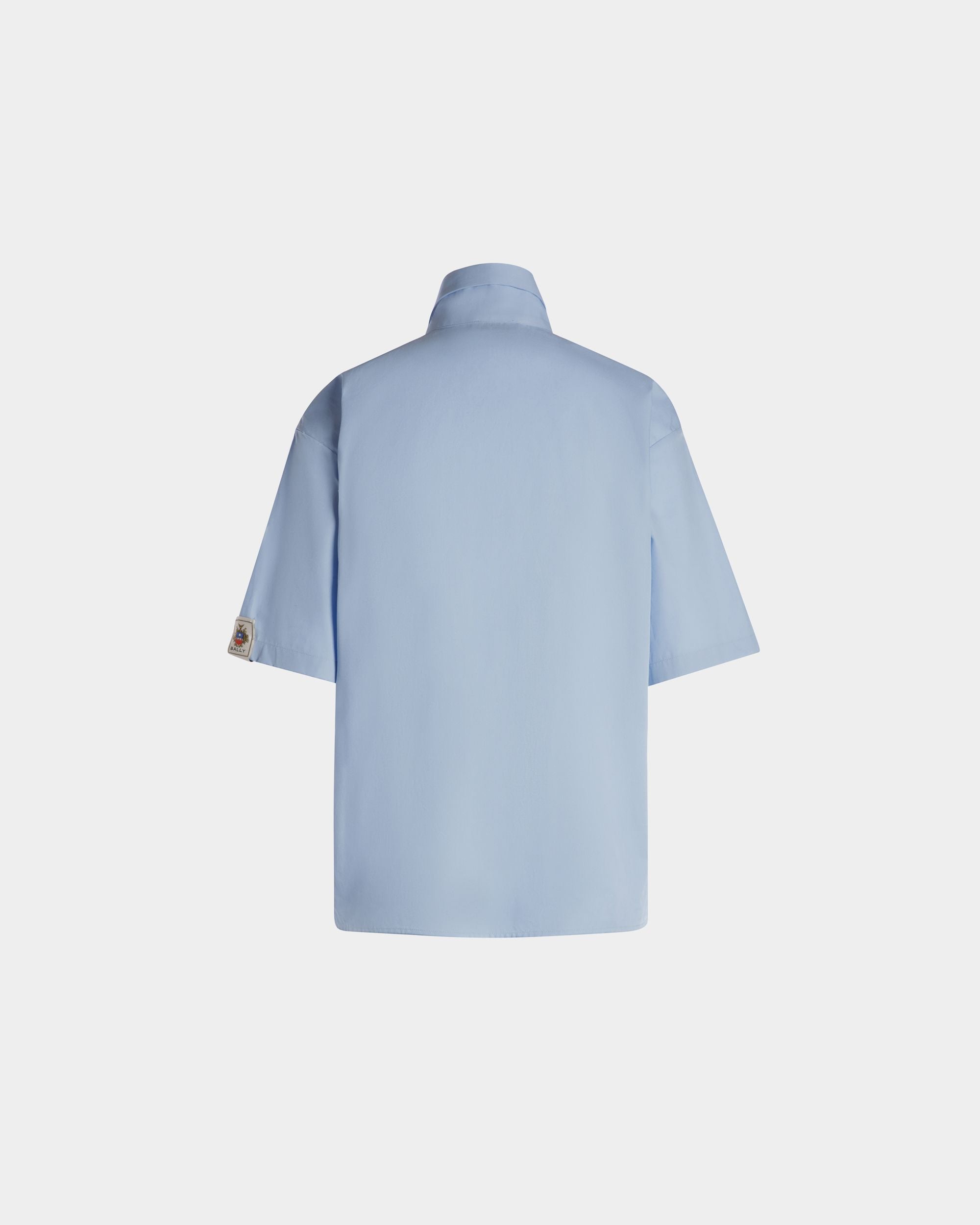 Bally Global - Shirt In Light Blue Cotton - Azul