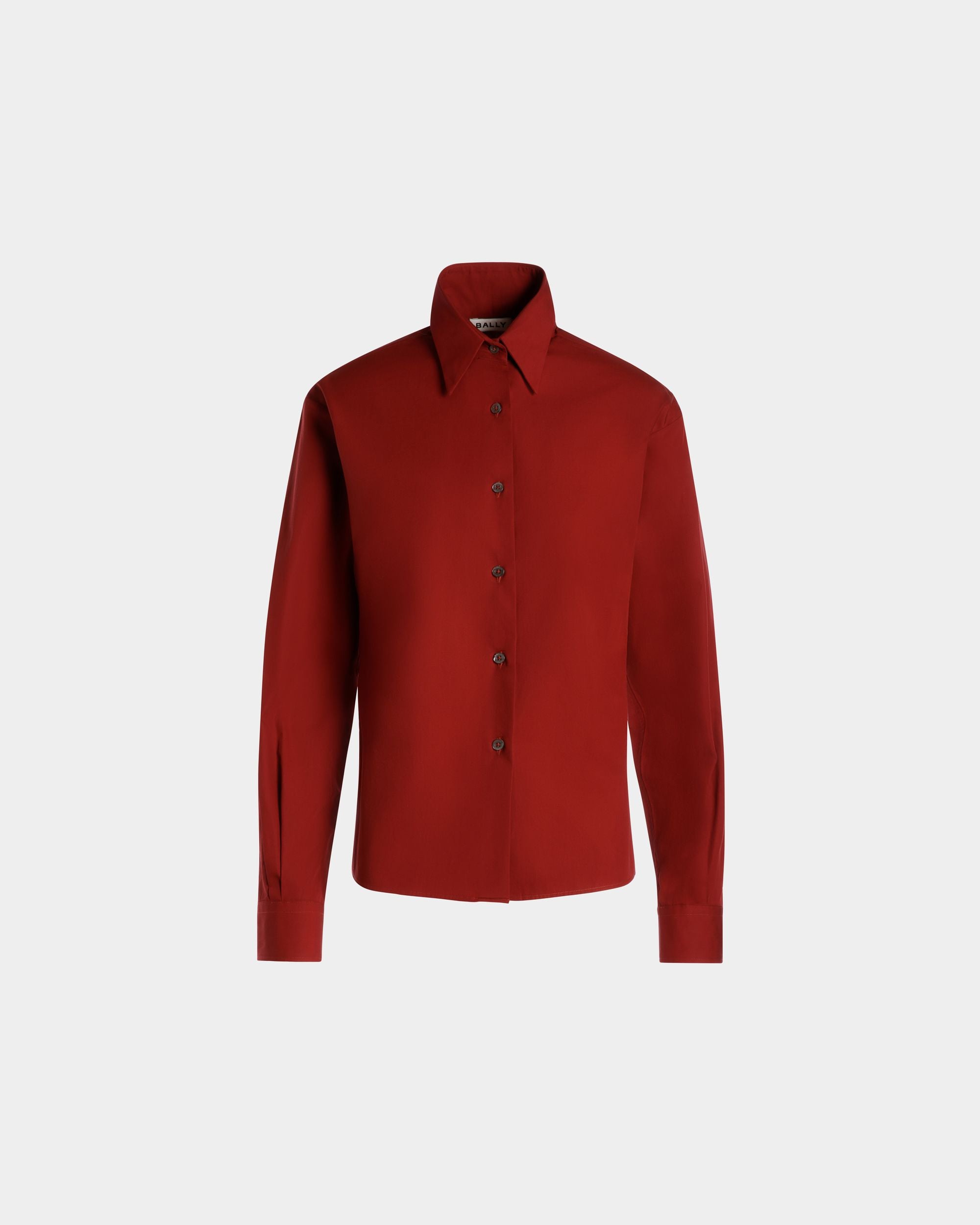 Bally Global - Camisa De Manga Larga De Algodón Heritage Red - Rojo