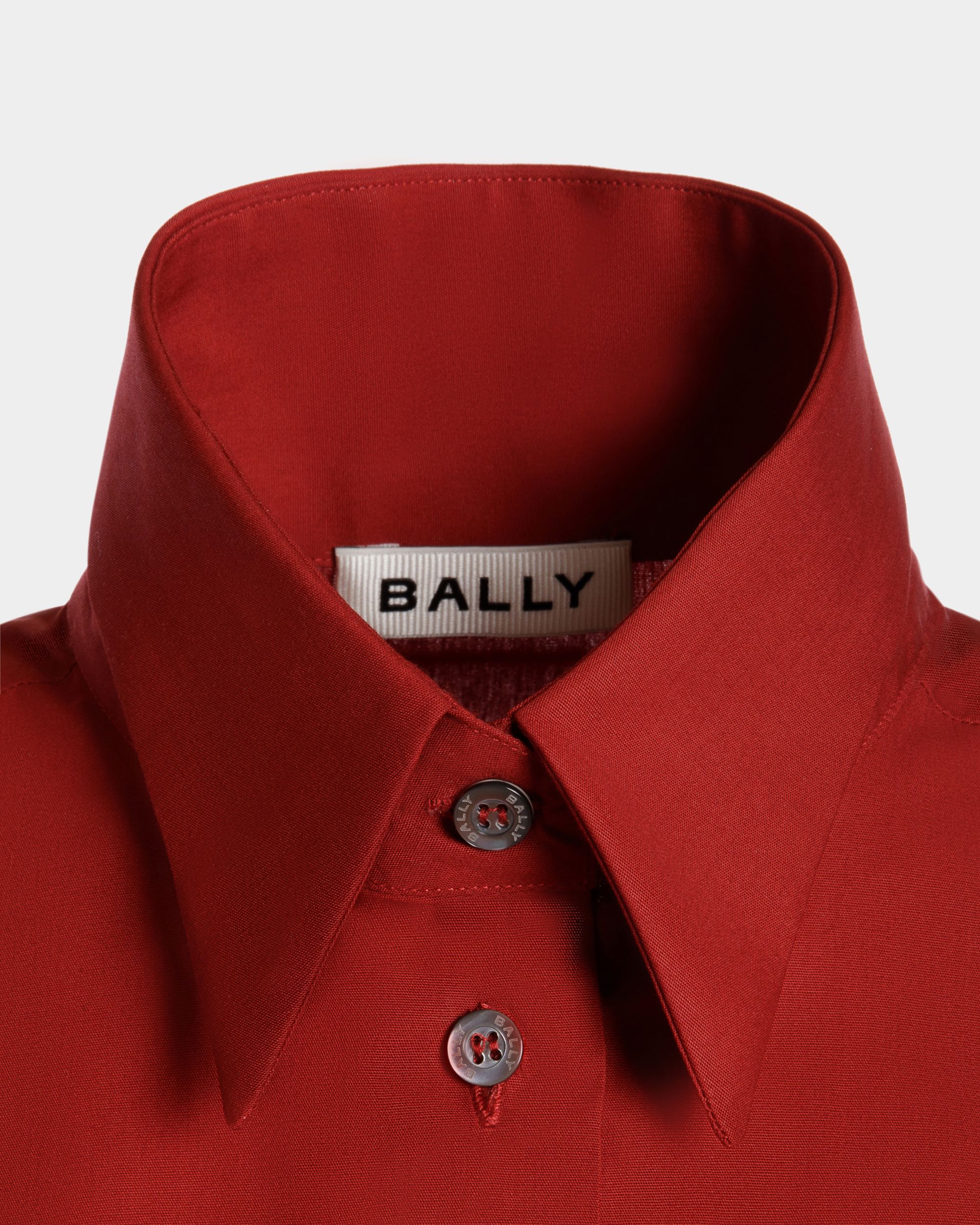 Bally Global - Camisa De Manga Larga De Algodón Heritage Red - Rojo