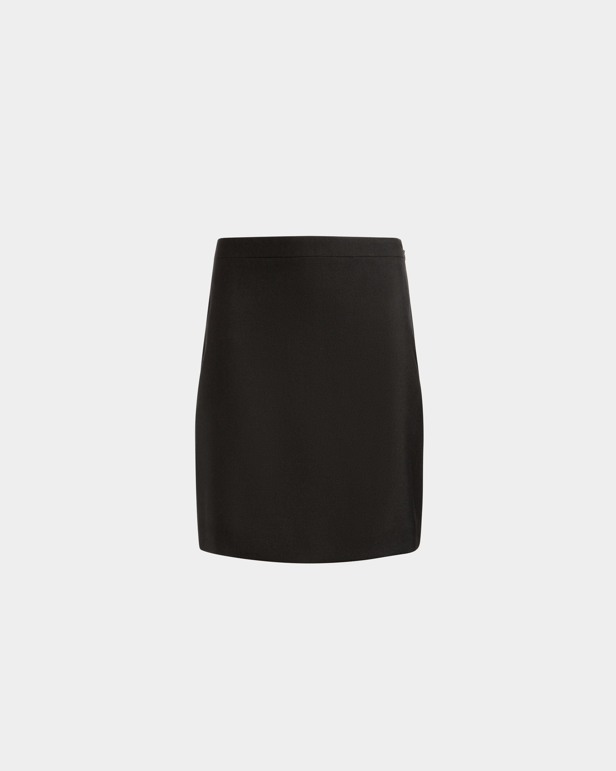 Bally Global - Mini Skirt in Black Wool - Black