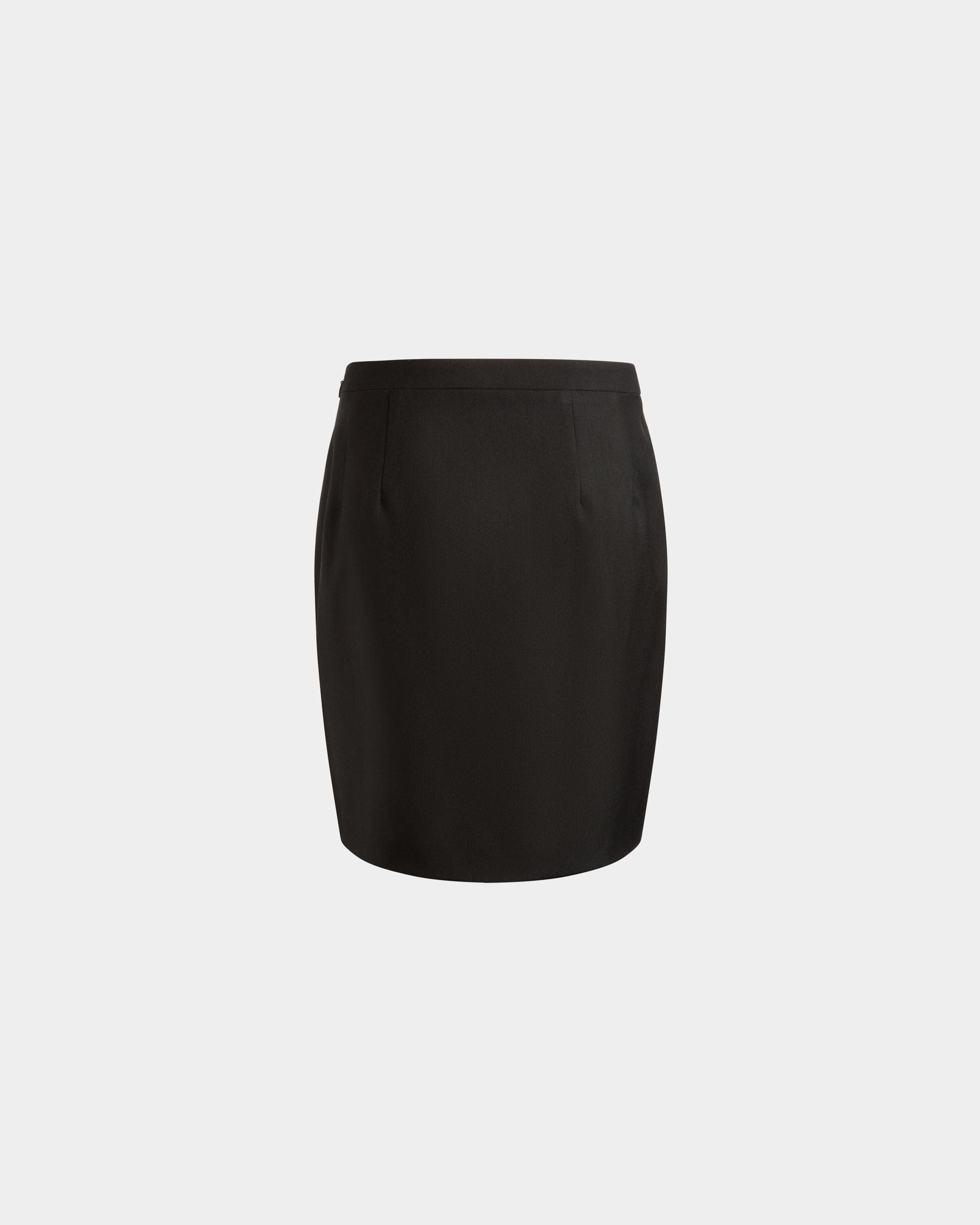 Bally Global - Mini Skirt in Black Wool - Black