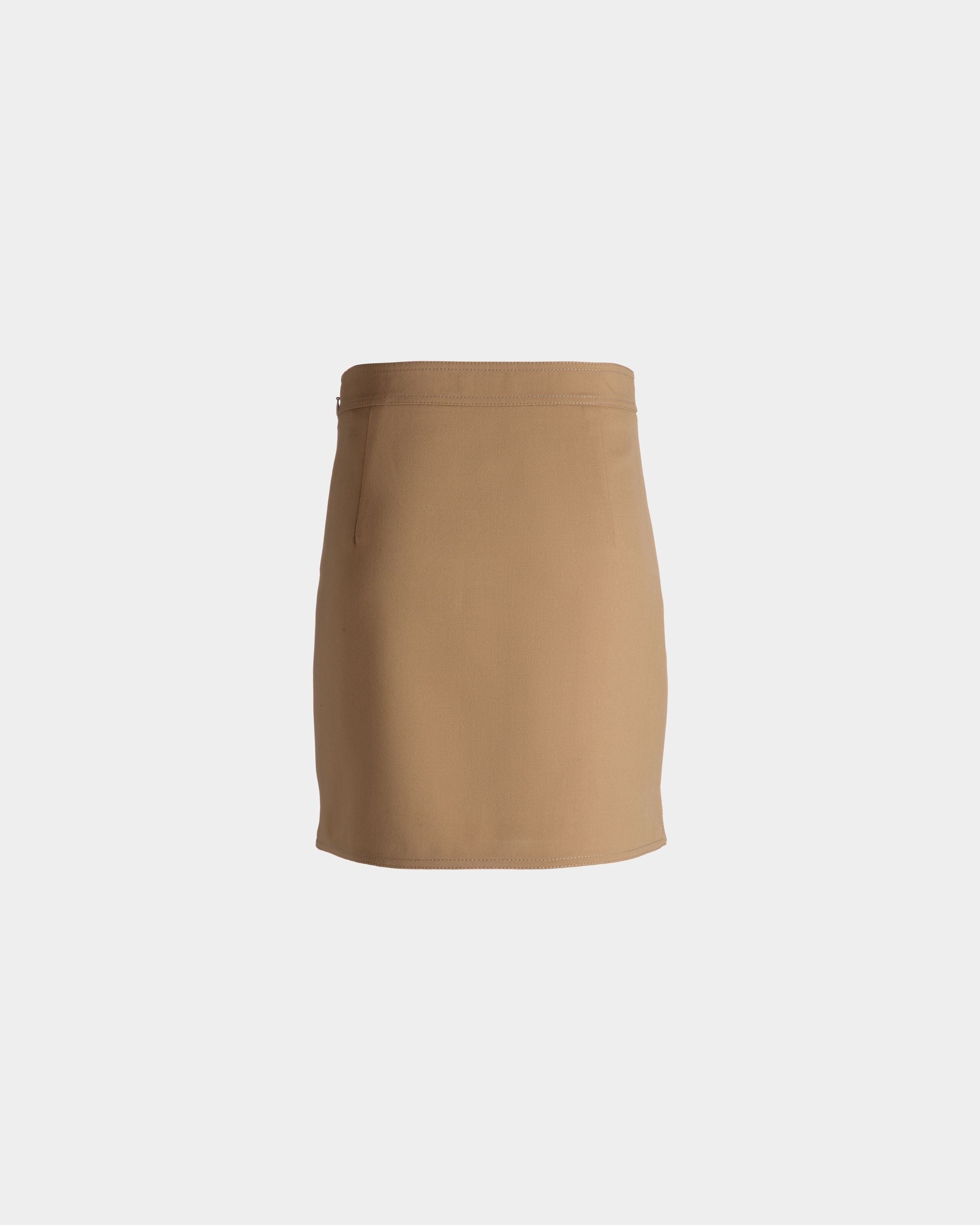 Bally Global - Skirts Skirt In Brown Mix Wool And Poly - Brown