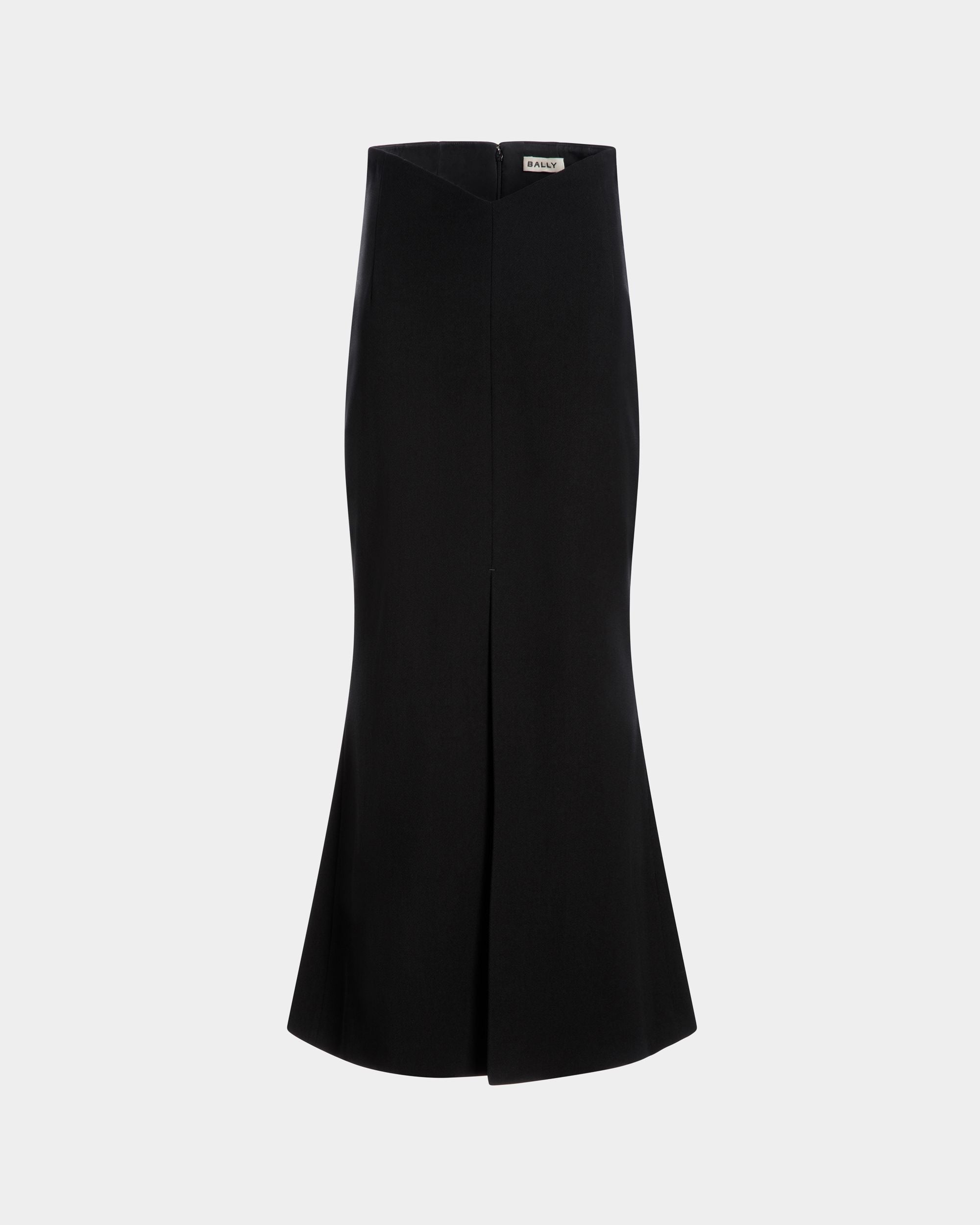 Bally Global - Long Skirt In Black Wool Blend - Black
