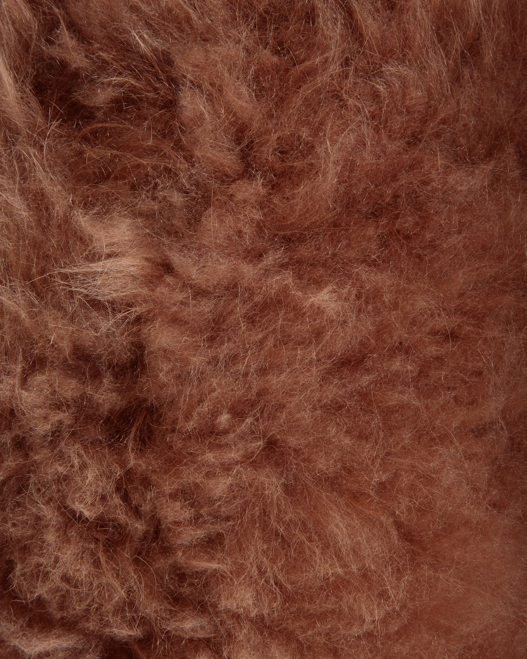 Bally Global - Mini Skirt In Dark Green And Praline Beige Wool and Shearling - Beige