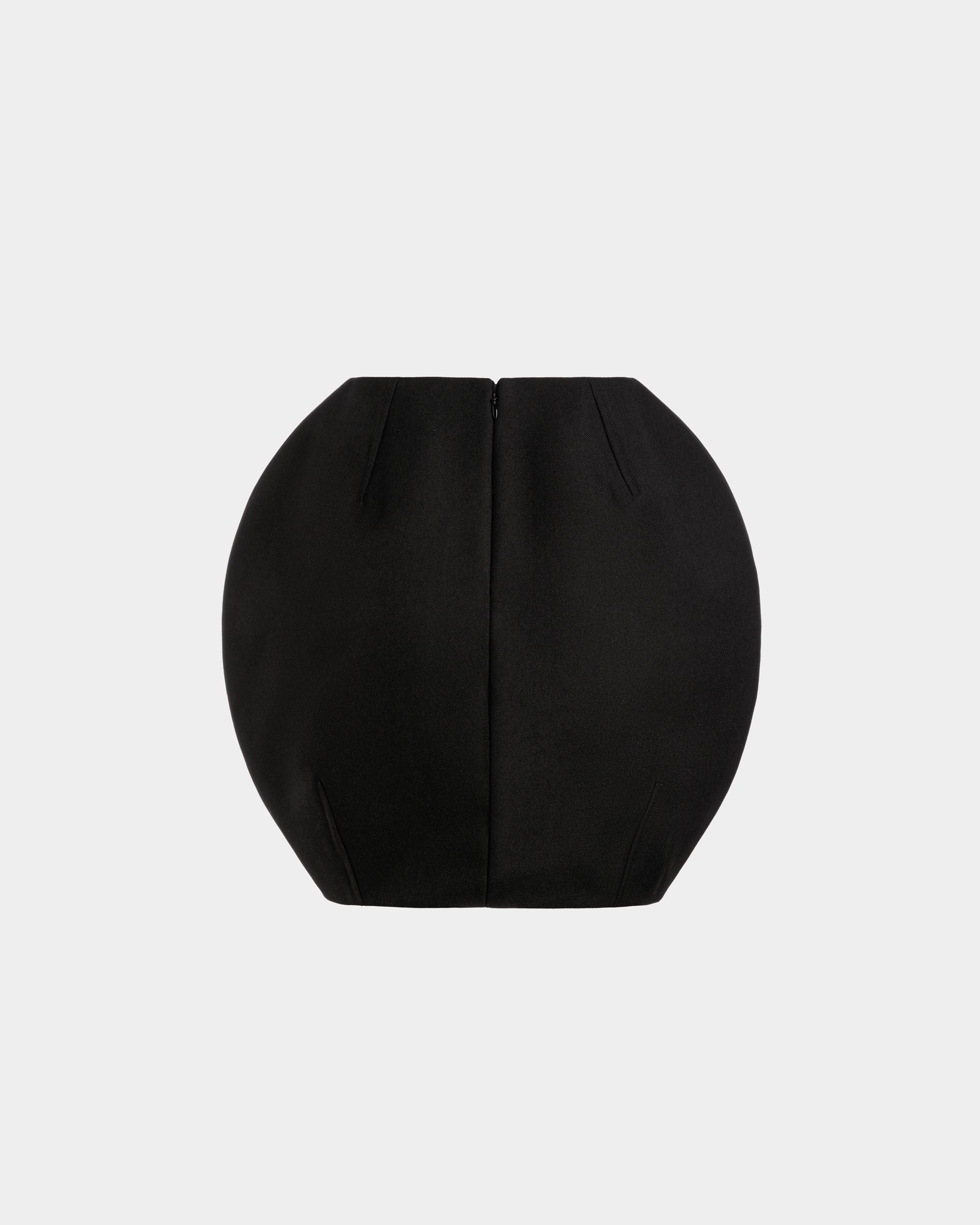 Bally Global - Mini Skirt in Black Wool - Black